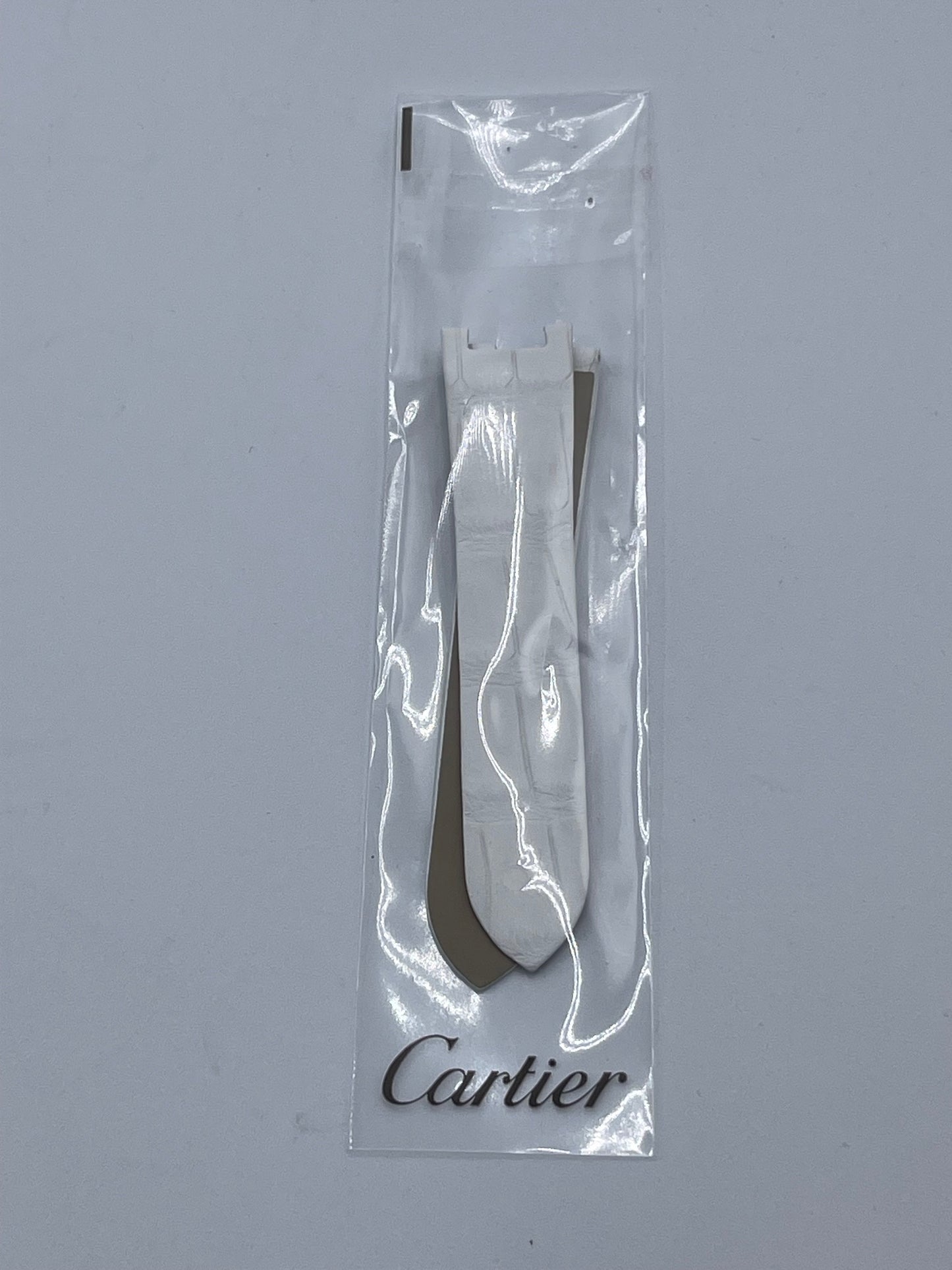 Cartier Envol d'un Phoenix cinturino orologio alligatore white strap 20/18mm