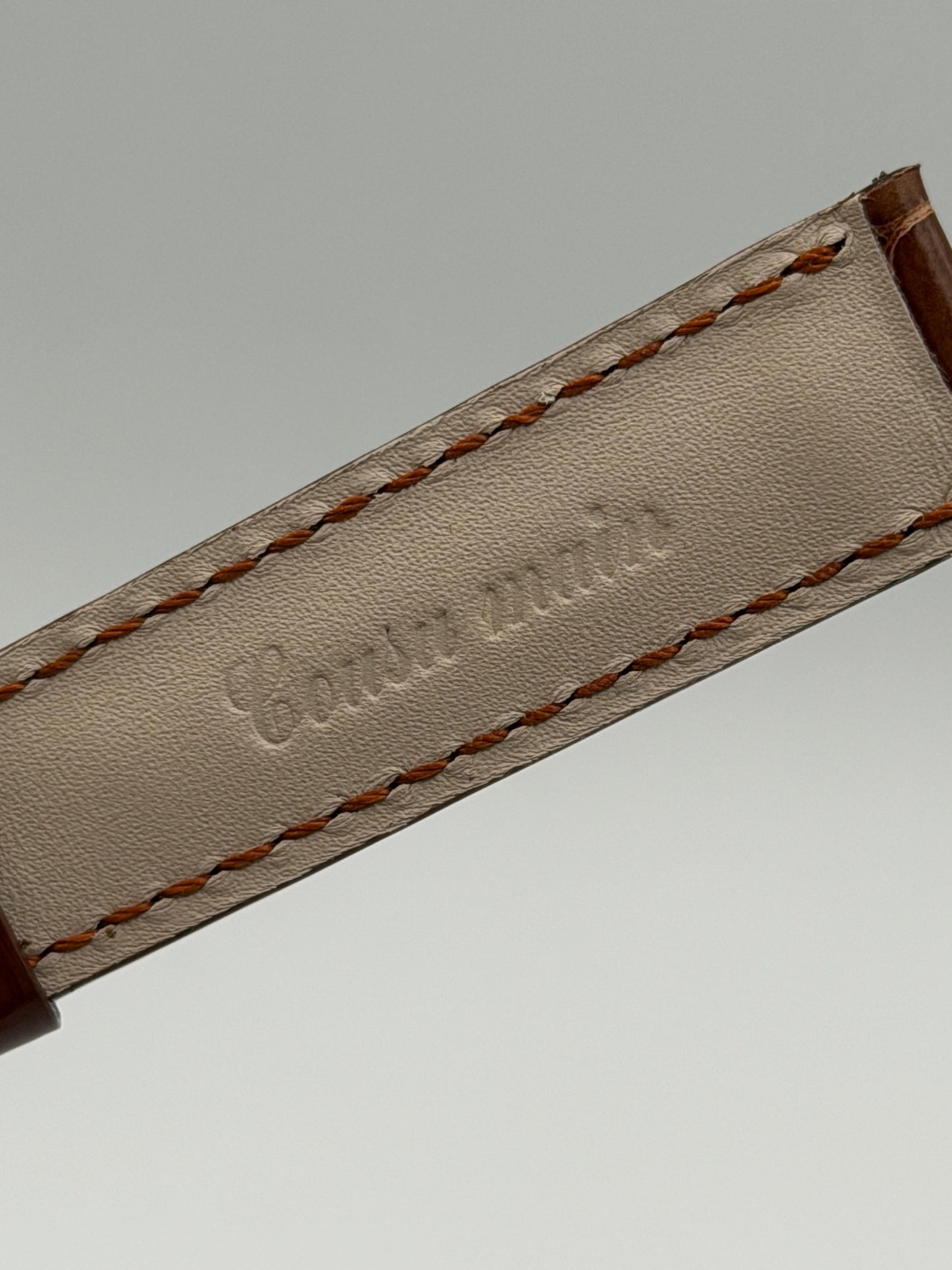 Piaget cinturino orologio alligatore marrone brown watch strap 18/16mm