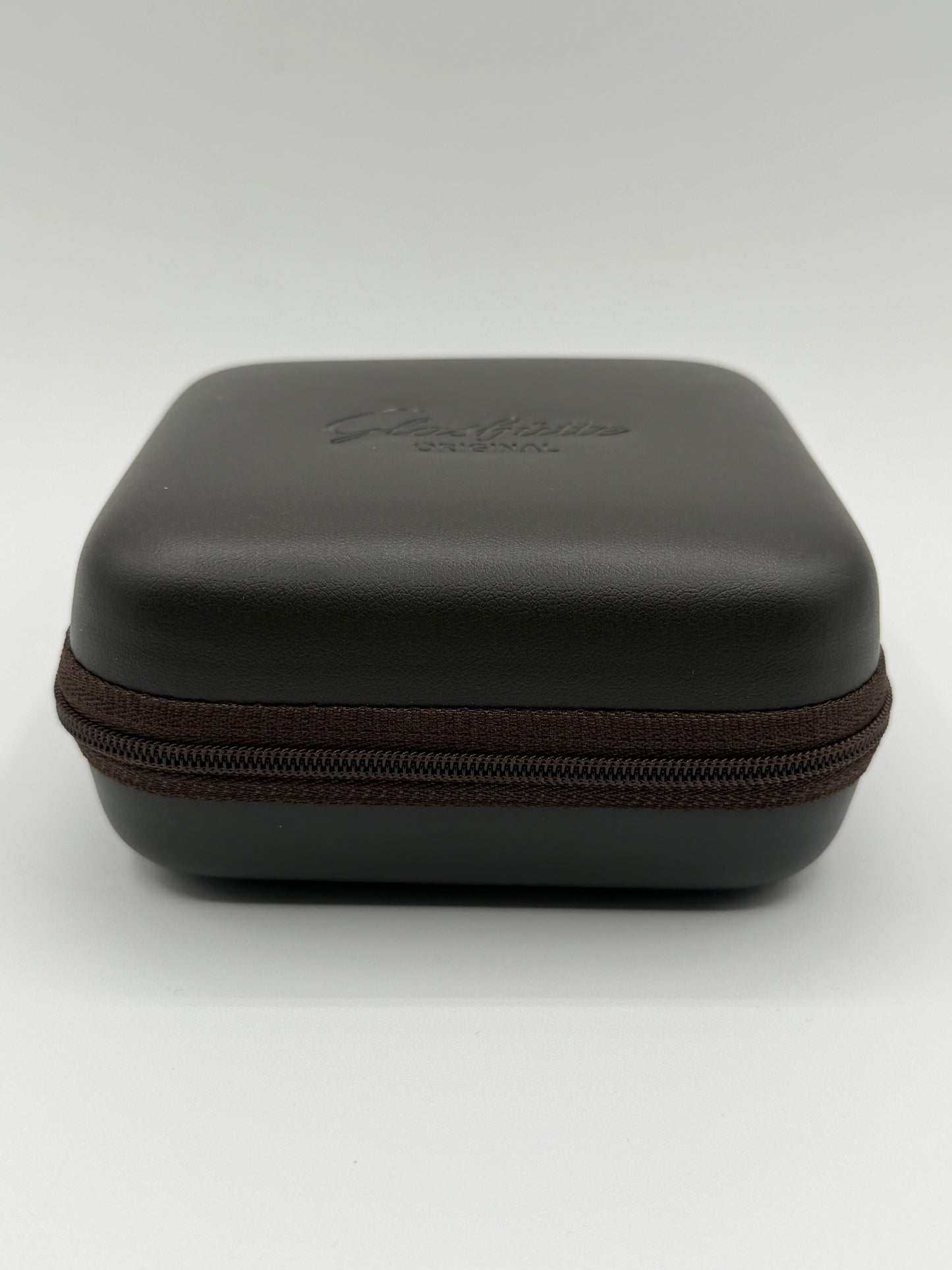 Glashutte custodia viaggio orologio watch travel box pelle marrone brown leather