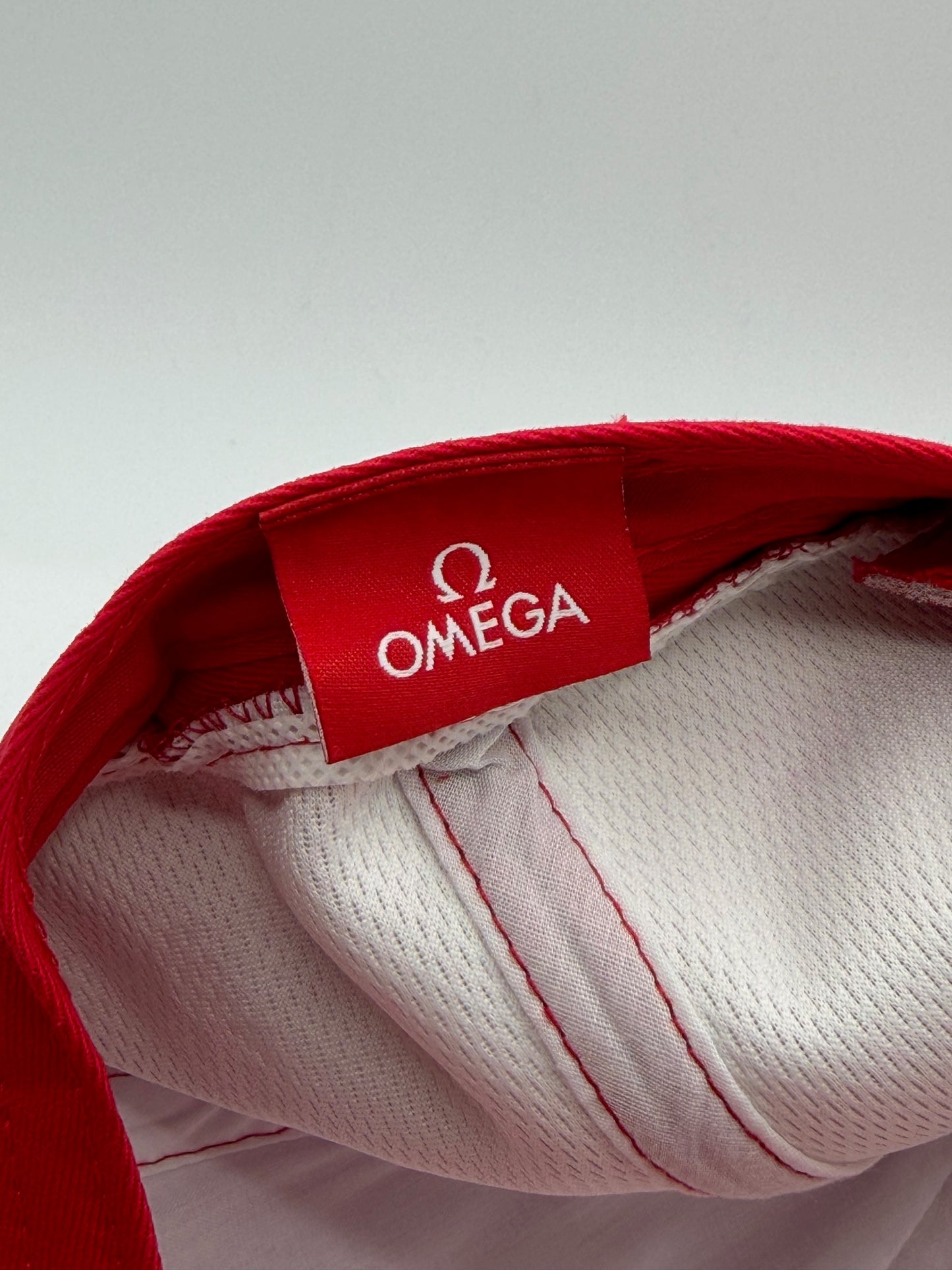 Omega cappello baseball hat rosso red new