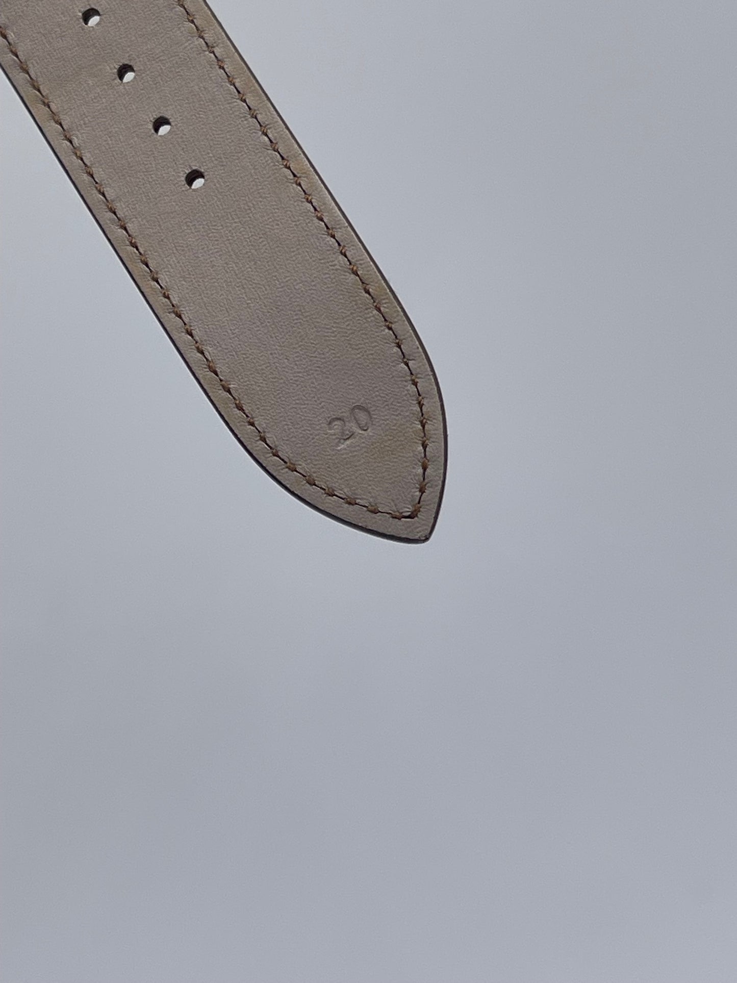 Jaeger LeCoultre Reverso cinturino pelle calf marrone brown strap 20/18