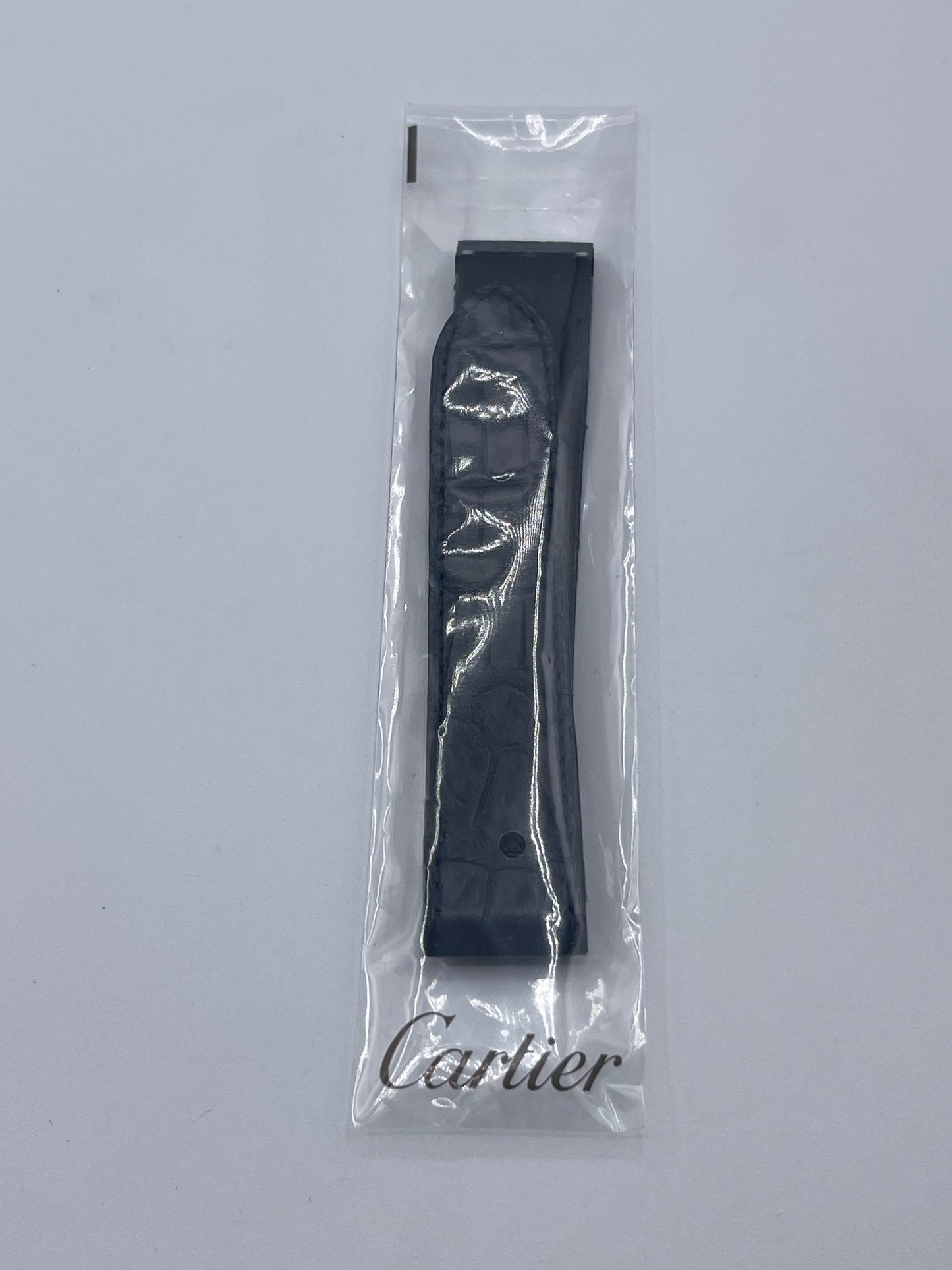 Cartier Santos 100XL cinturino alligatore blu blue KD95JK29 23/21mm