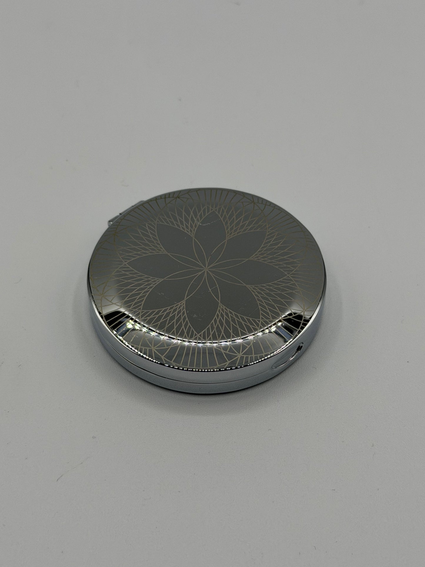Omega specchio rotondo acciaio steel round mirror