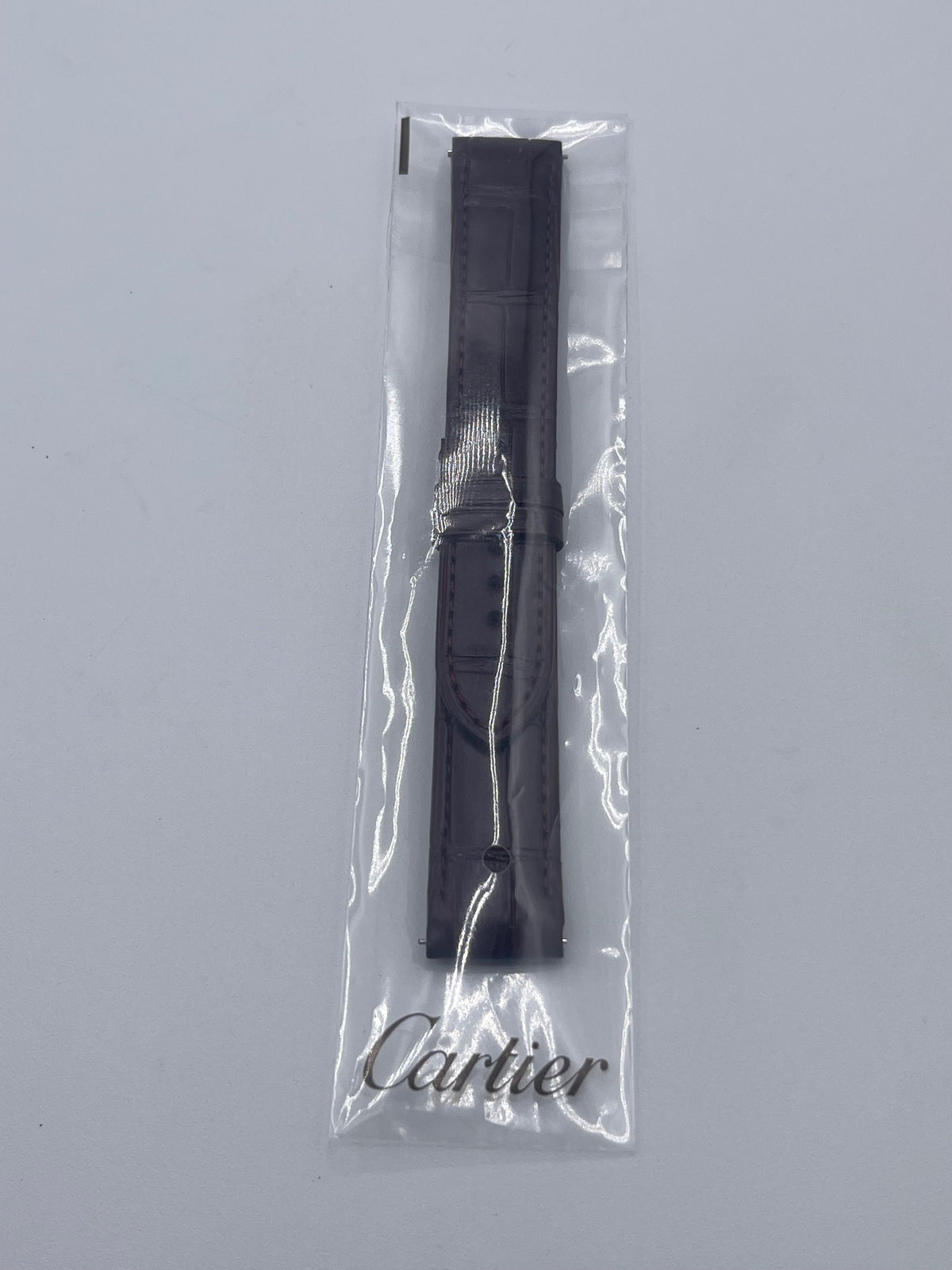 Cartier Santos Dumont XL cinturino alligatore burgundy KDB4BCJ7 19/18mm