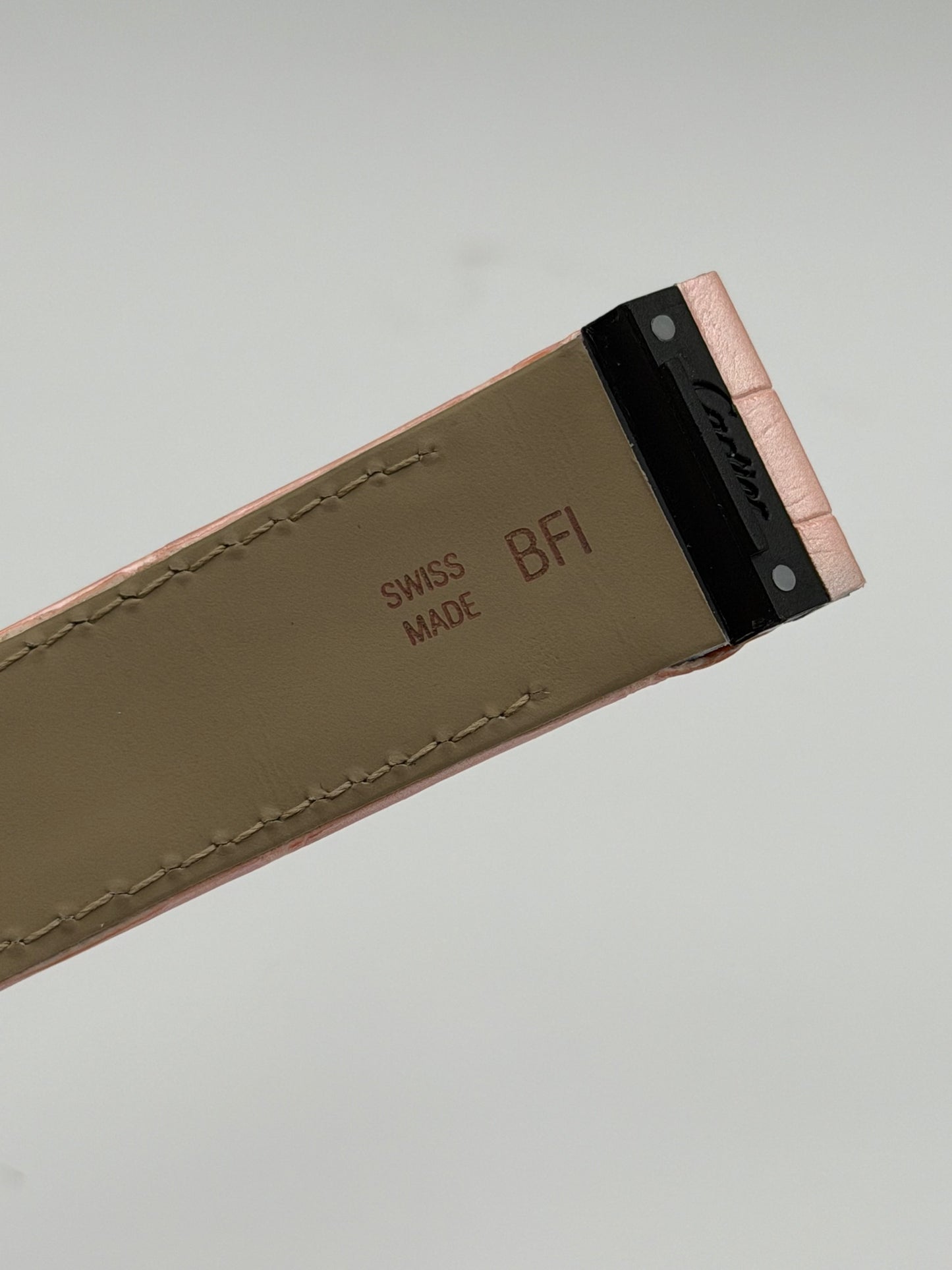 Cartier Santos 100MM cinturino alligatore rosa rose KD1M9Y52 20/18mm