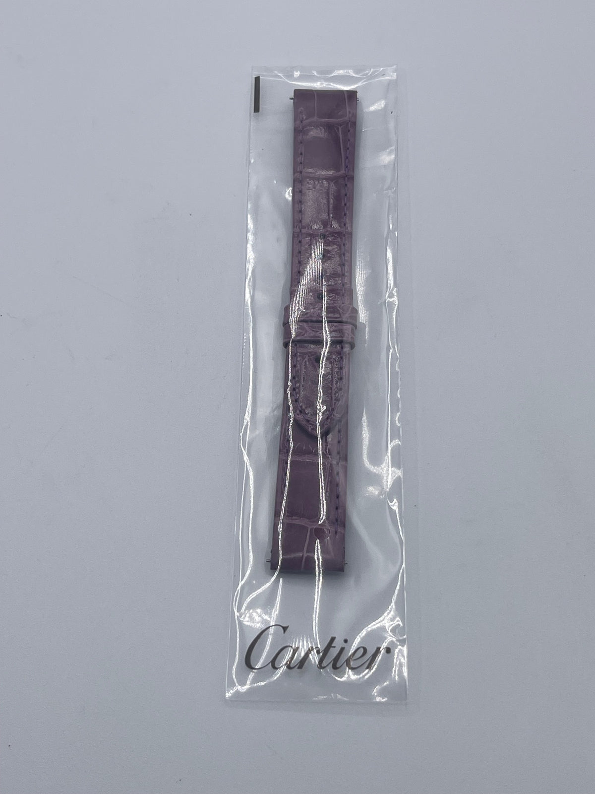 Cartier Santos Dumont GM cinturino alligatore viola purple KDB3ACHF 17,5/16mm