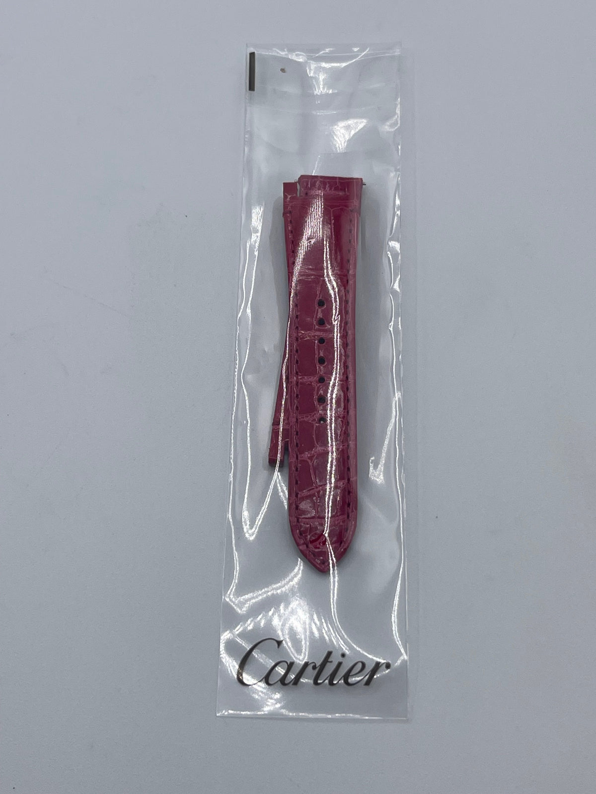 Cartier Pasha 35 cinturino orologio pelle fucsia KDALYAH1 19/16mm