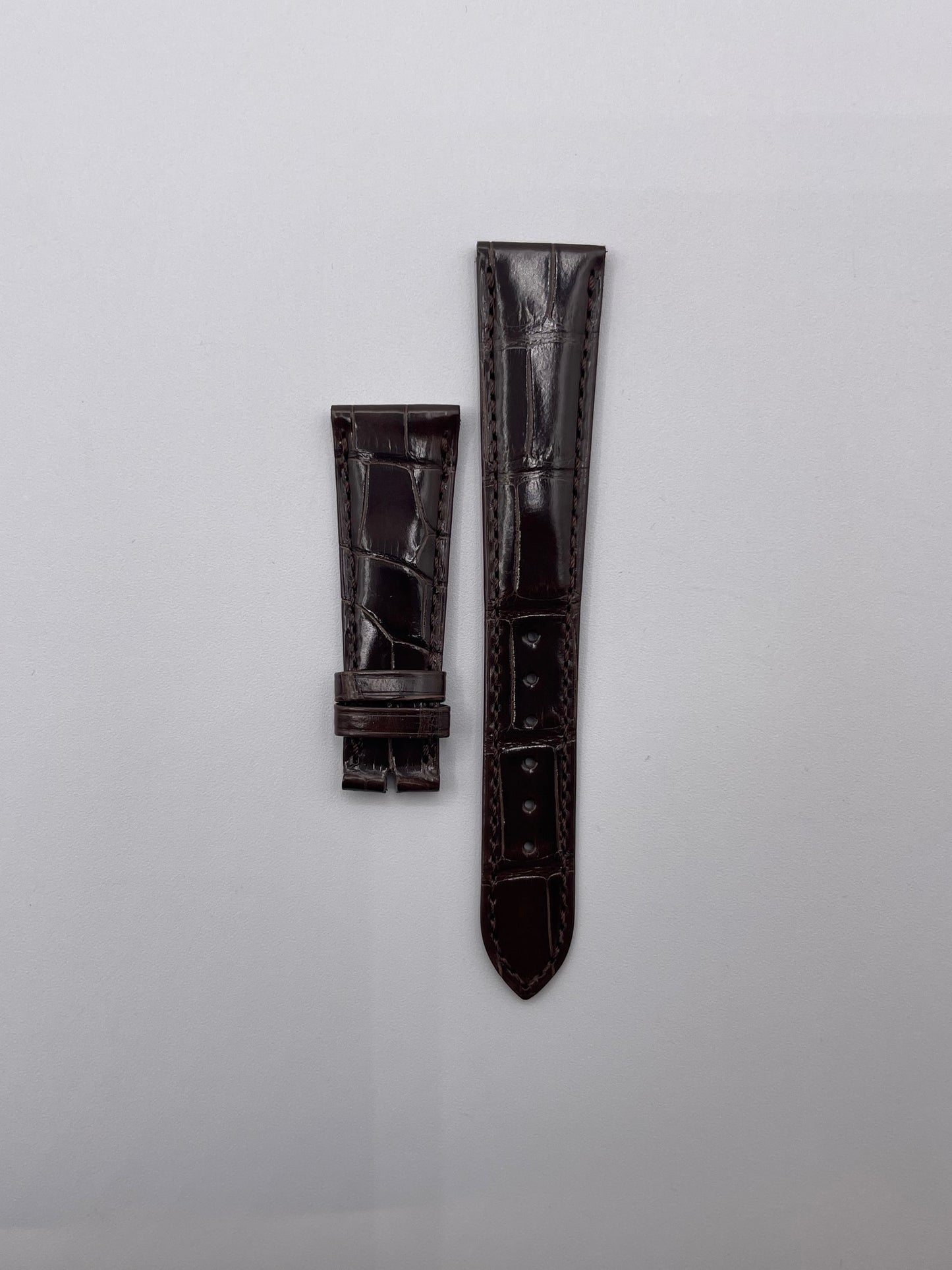 Patek Philippe cinturino alligatore marrone brown alligator strap 21/16mm