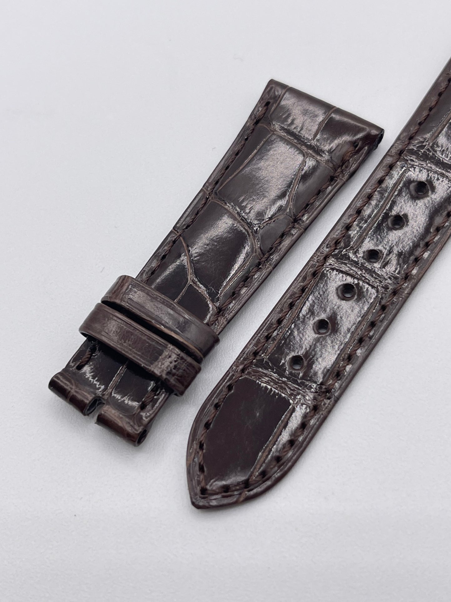 Patek Philippe cinturino alligatore marrone brown alligator strap 21/16mm