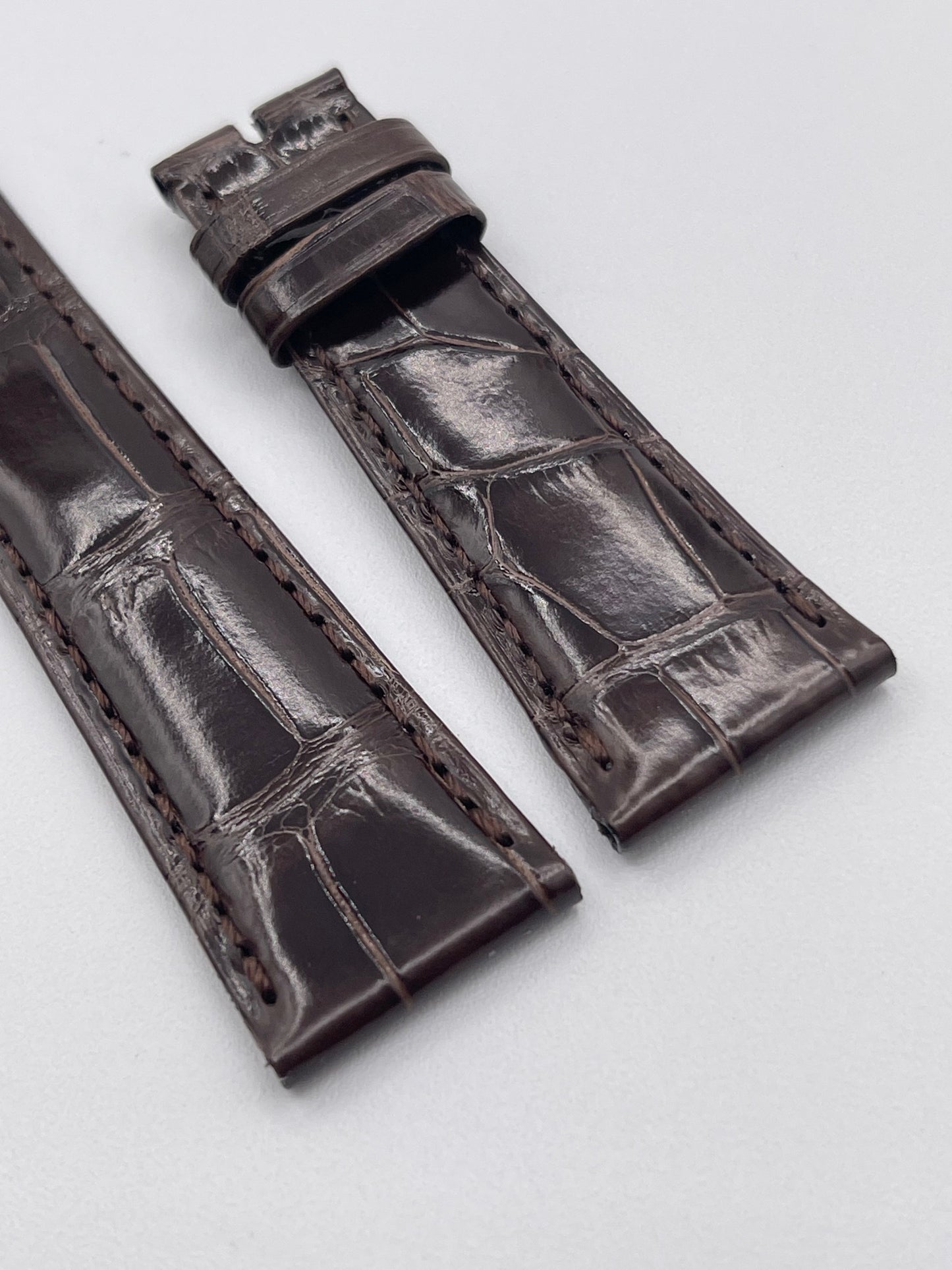 Patek Philippe cinturino alligatore marrone brown alligator strap 21/16mm
