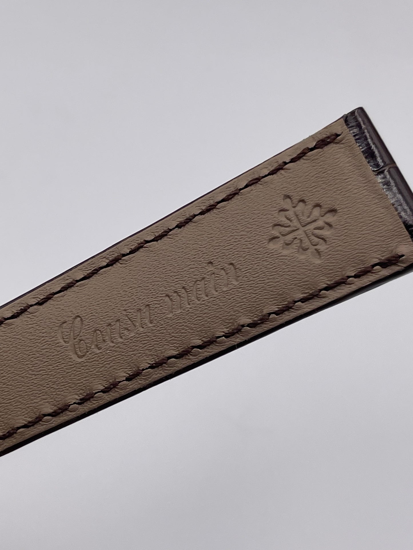 Patek Philippe cinturino alligatore marrone brown alligator strap 21/16mm