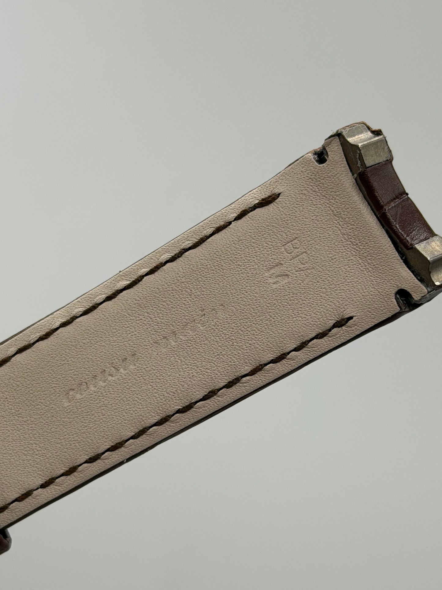 Harry Winston Midnight cinturino alligatore marrone brown strap 20/18mm