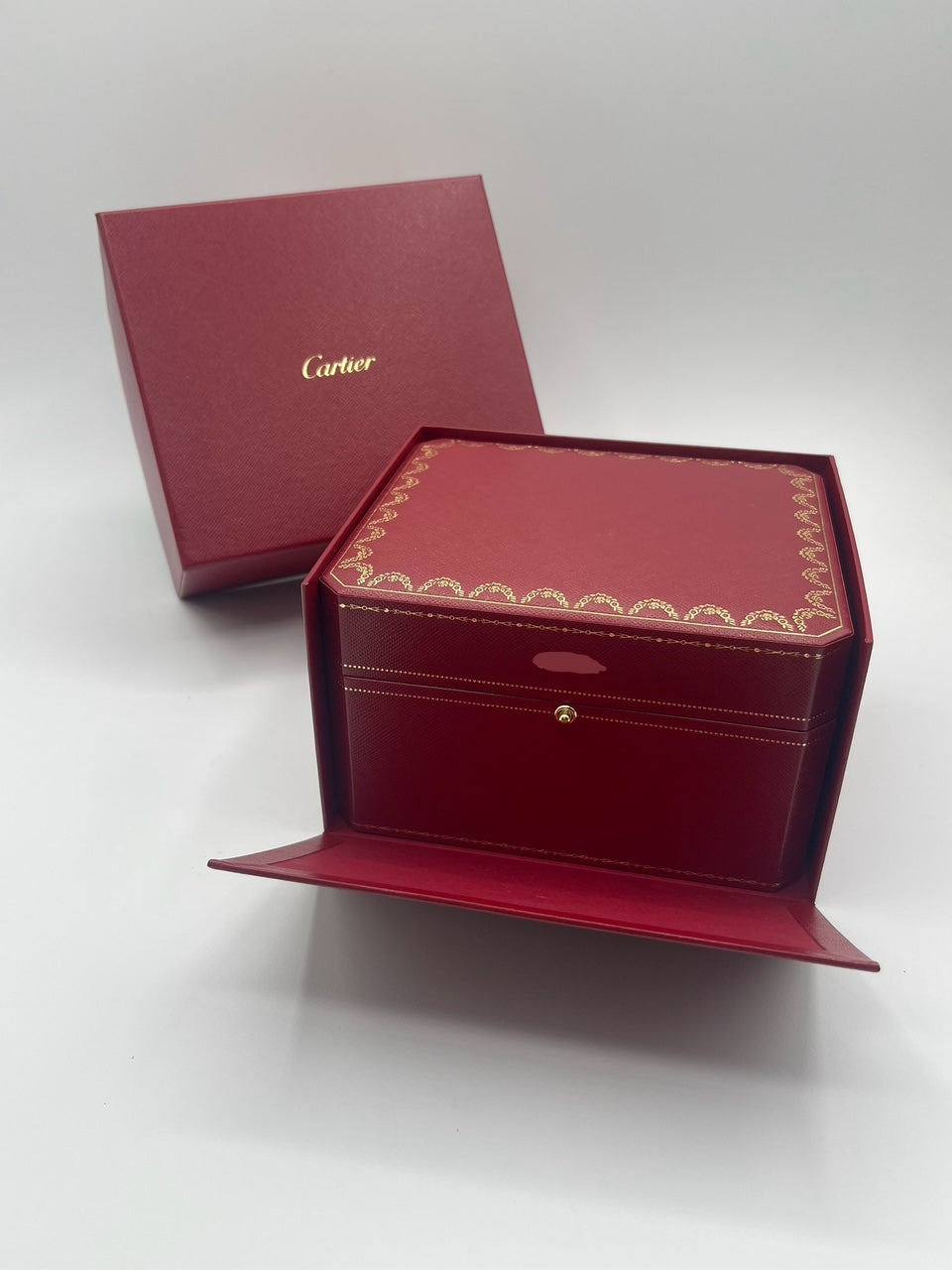 Cartier scatola completa orologio personalizzata watch box ref. CRCO000497