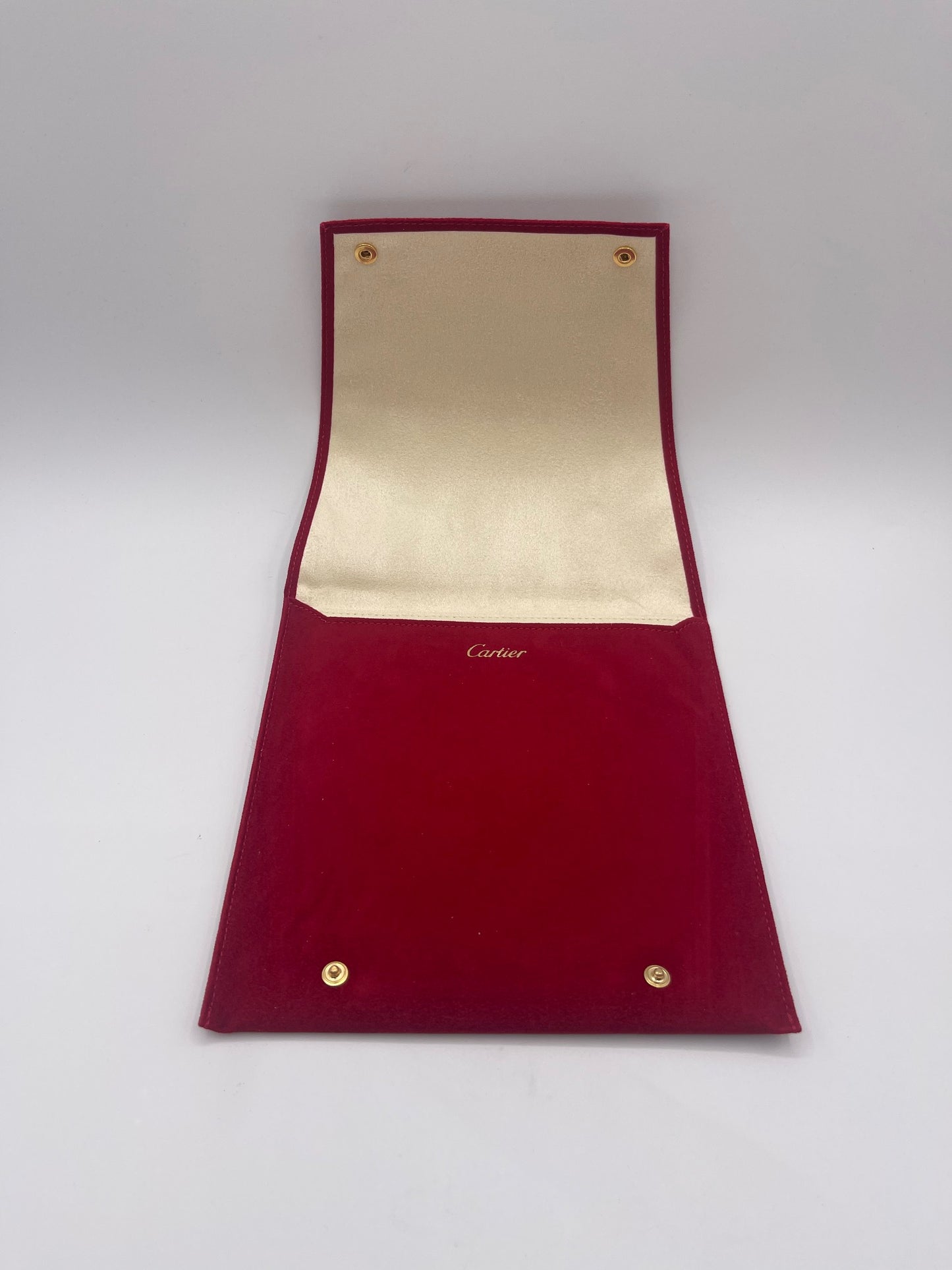 Cartier pochette custodia da viaggio travel box porta gioielli jewels velluto