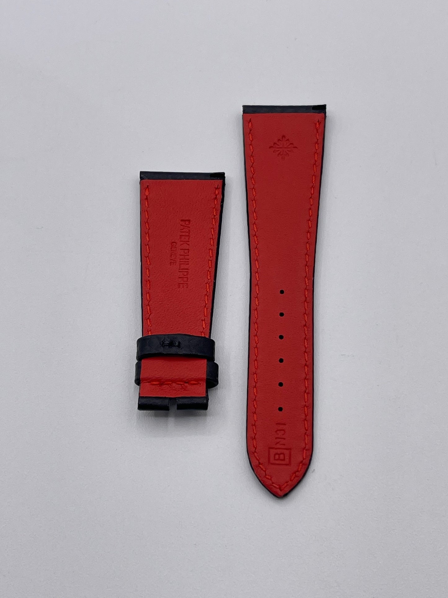 Patek Philippe Calatrava 6007G-010 cinturino pelle techno leather strap 22/16mm