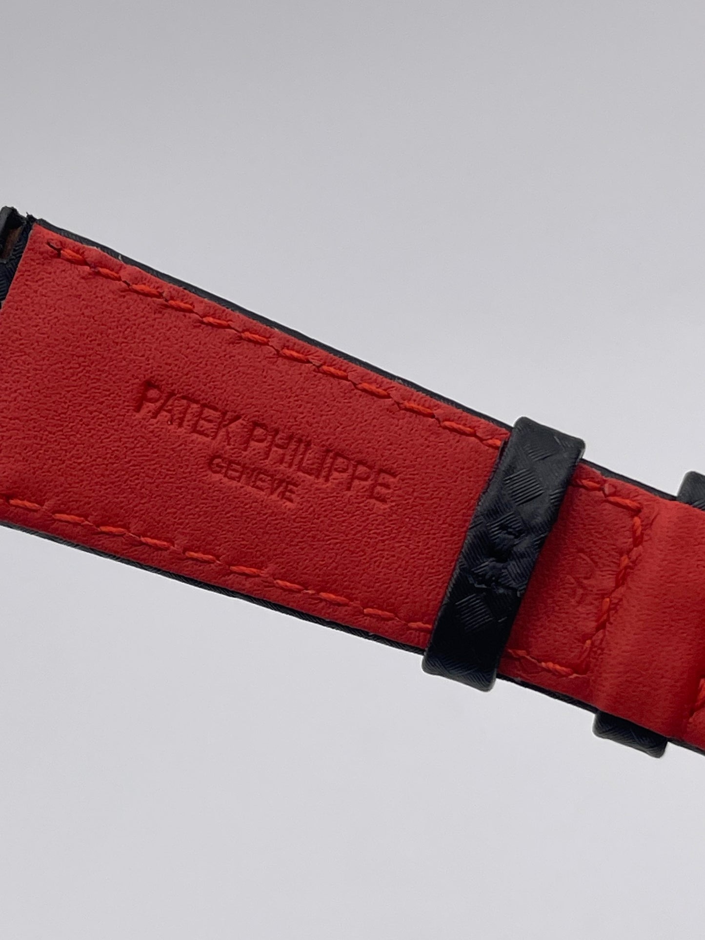 Patek Philippe Calatrava 6007G-010 cinturino pelle techno leather strap 22/16mm