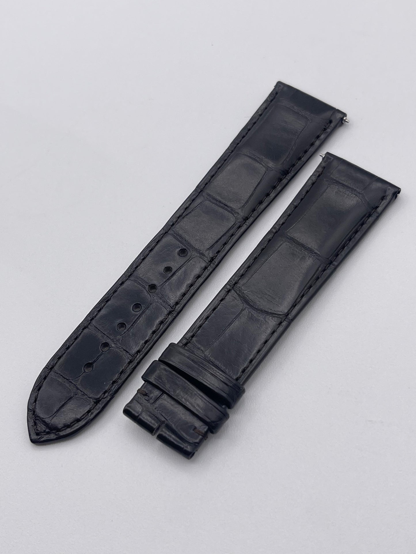 Cartier Tank GM cinturino orologio pelle alligatore marrone ref.KDF9BN87 21/18mm