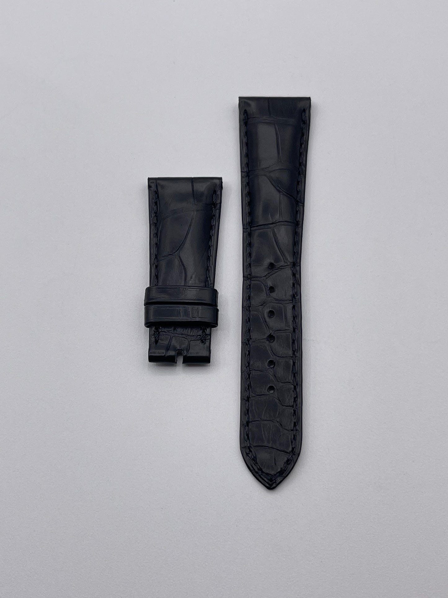 Patek Philippe cinturino alligatore nero black alligator strap 21/16mm