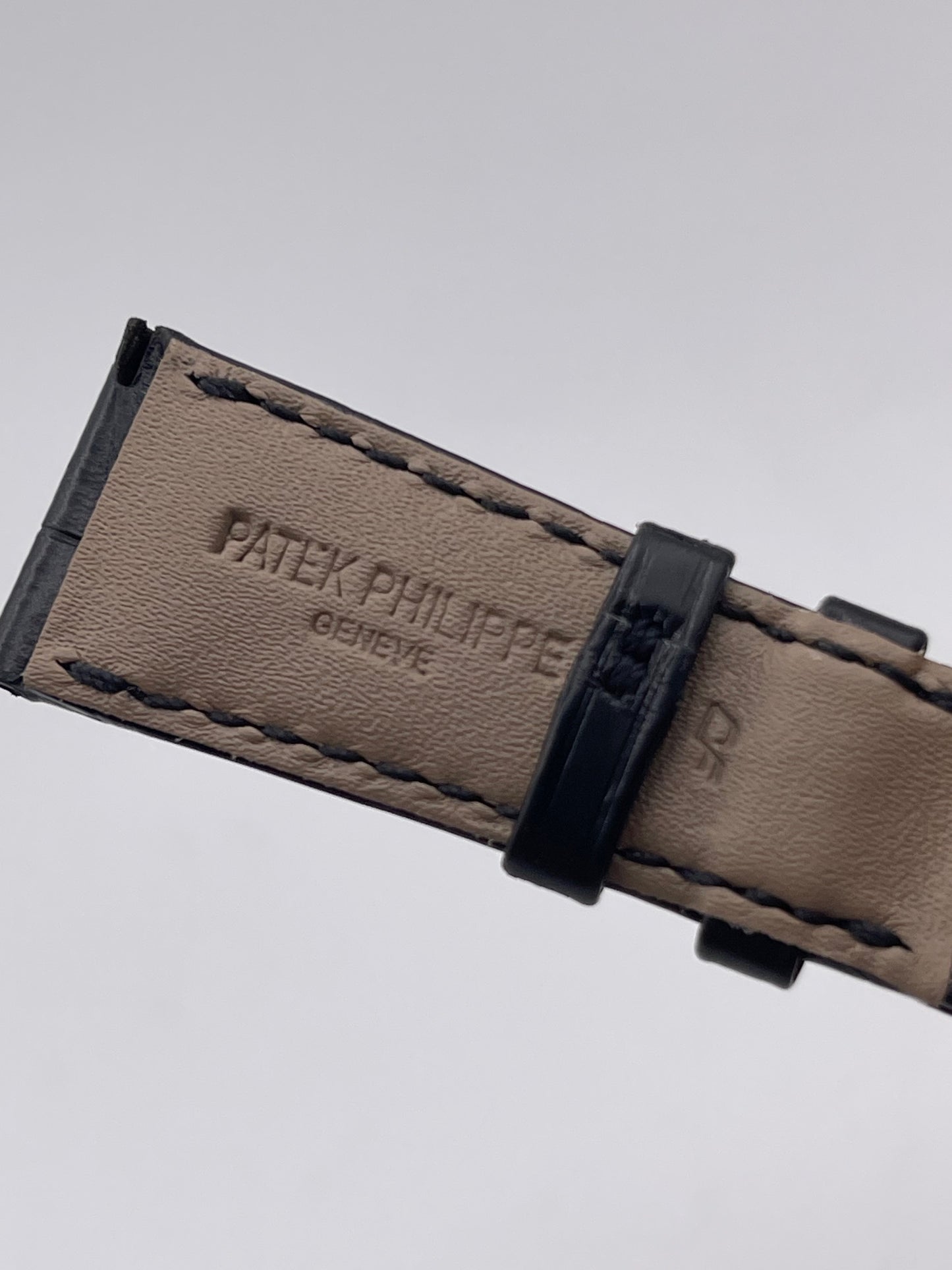 Patek Philippe cinturino alligatore nero black alligator strap 21/16mm