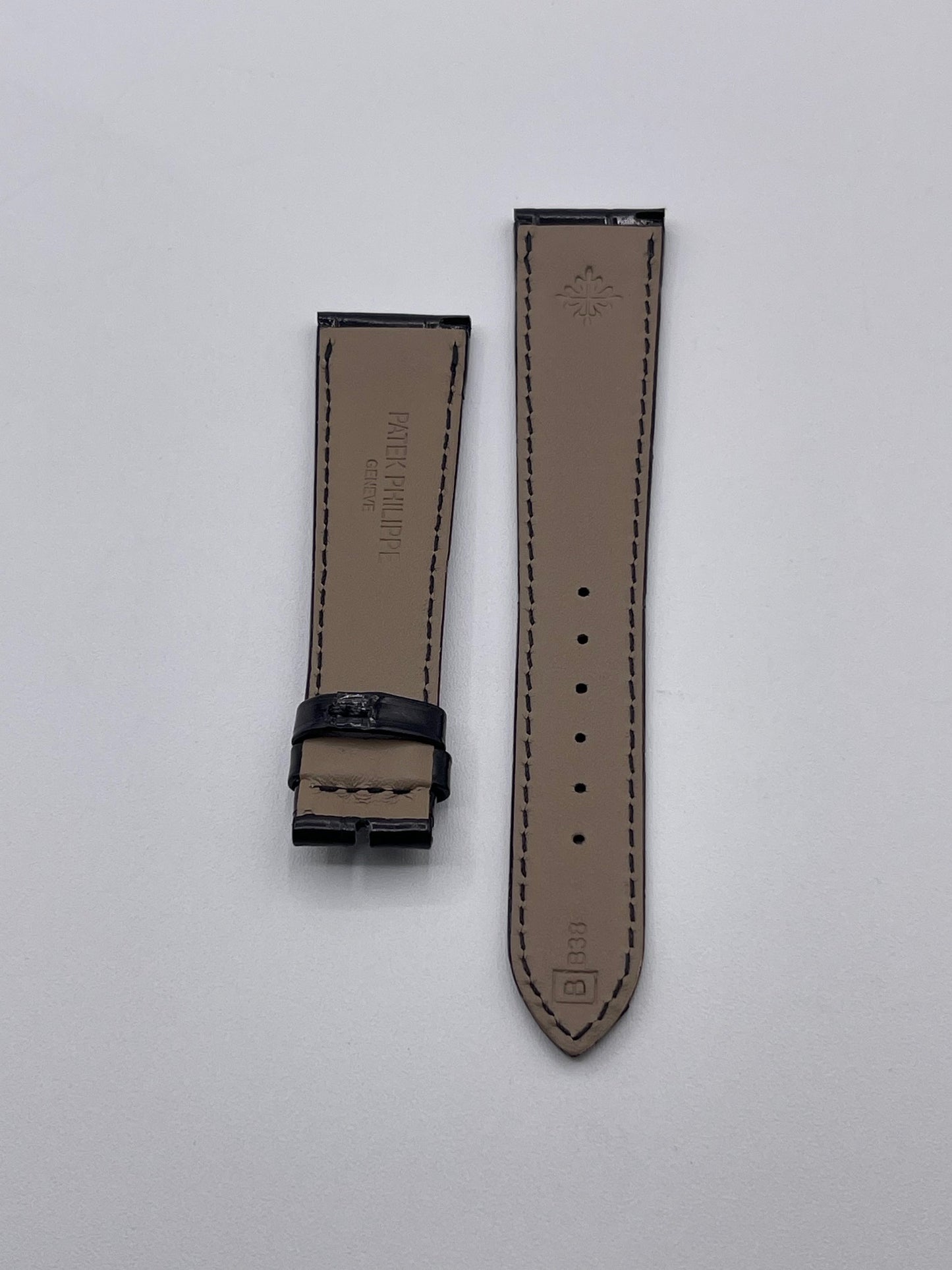 Patek Philippe cinturino alligatore nero black alligator strap 20/16mm