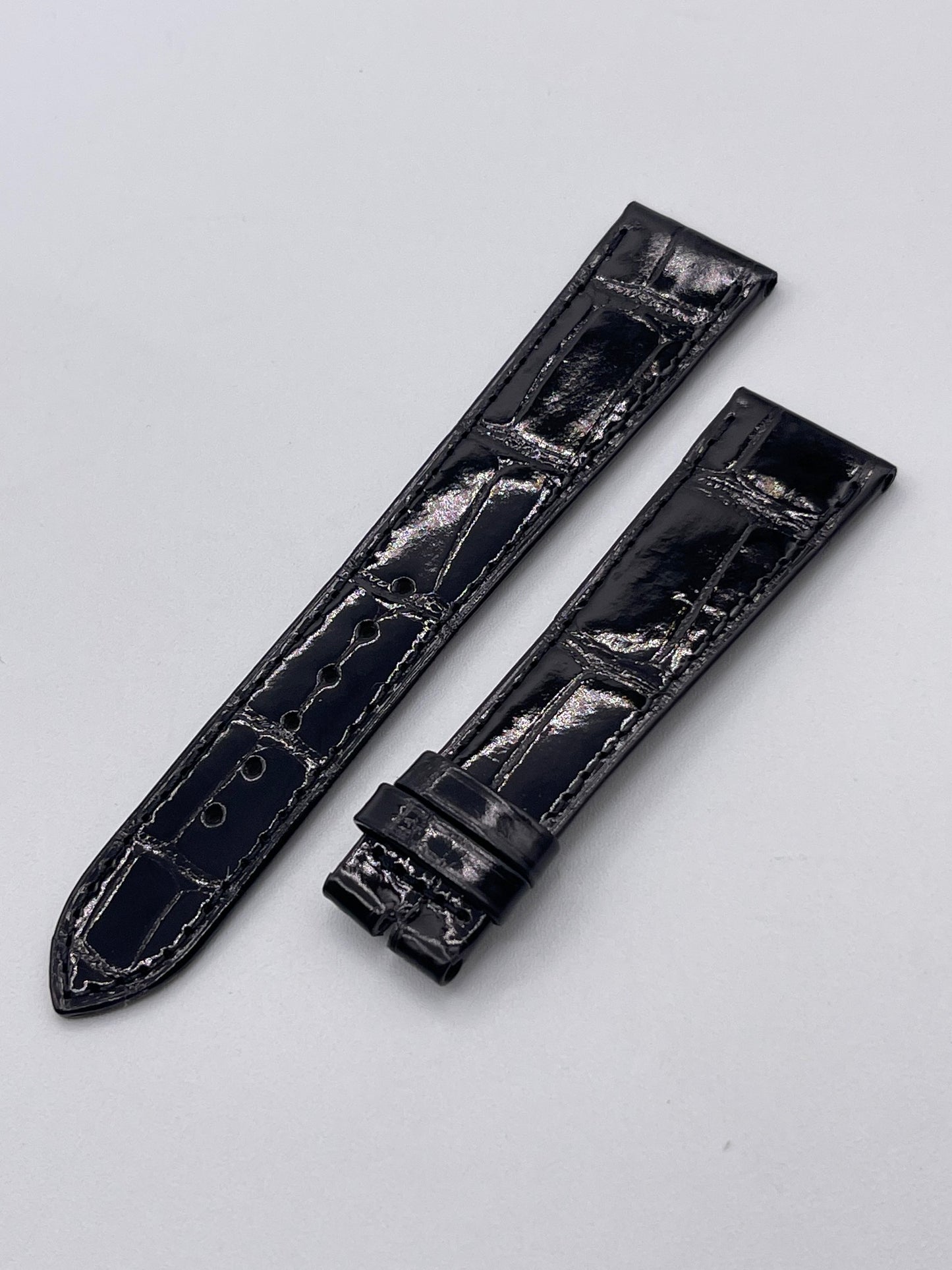 Patek Philippe cinturino alligatore nero black alligator strap 20/16mm