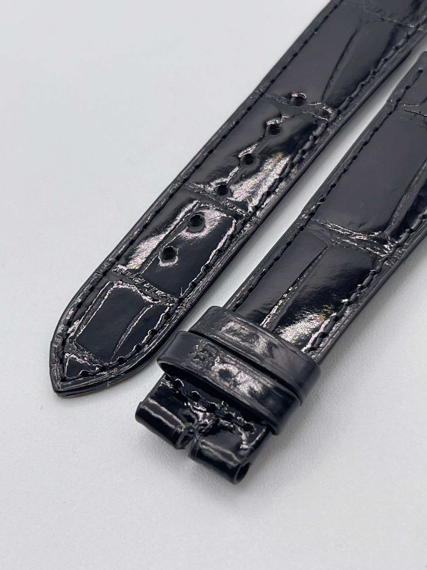 Patek Philippe cinturino alligatore nero black alligator strap 20/16mm