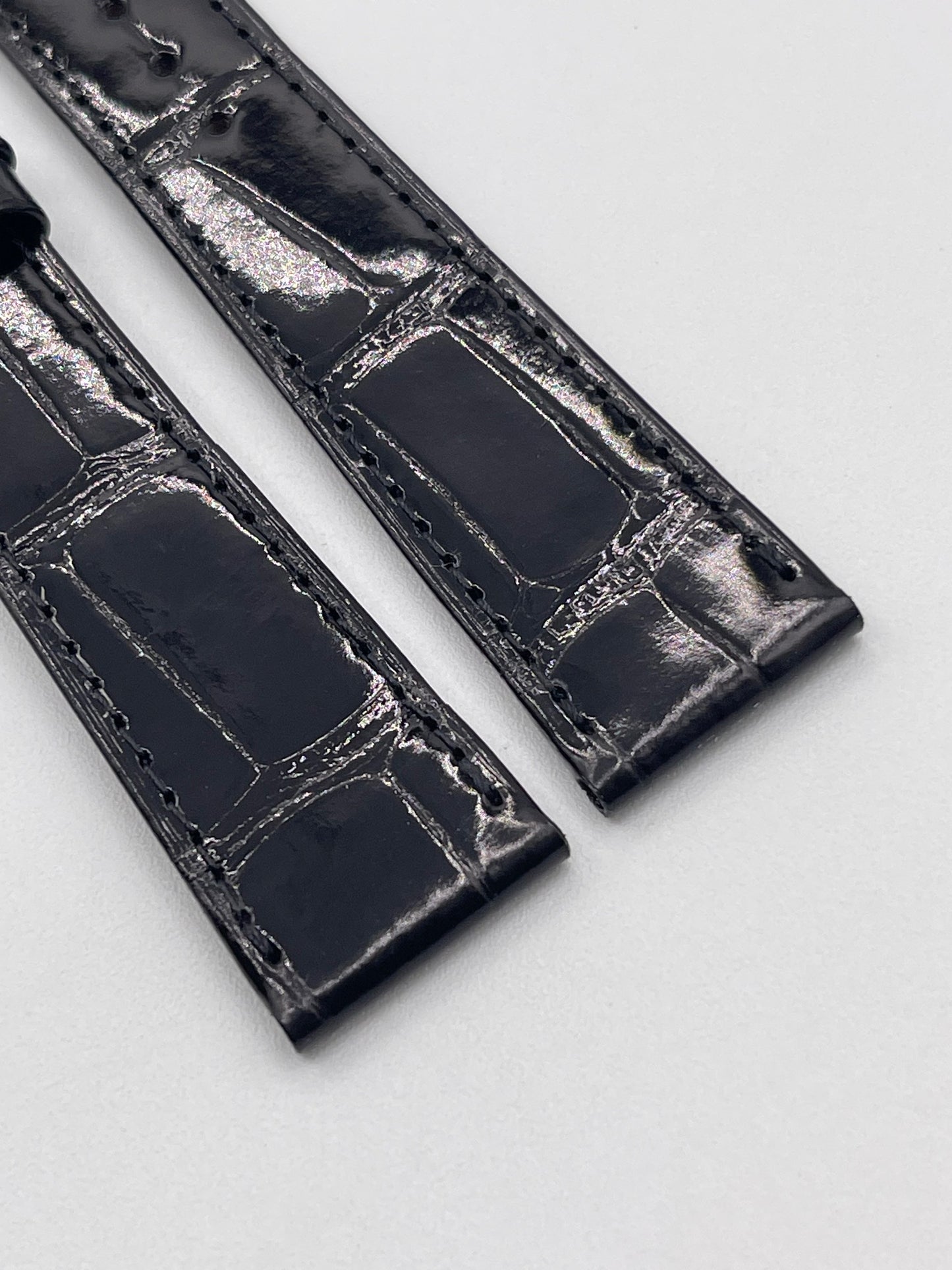Patek Philippe cinturino alligatore nero black alligator strap 20/16mm