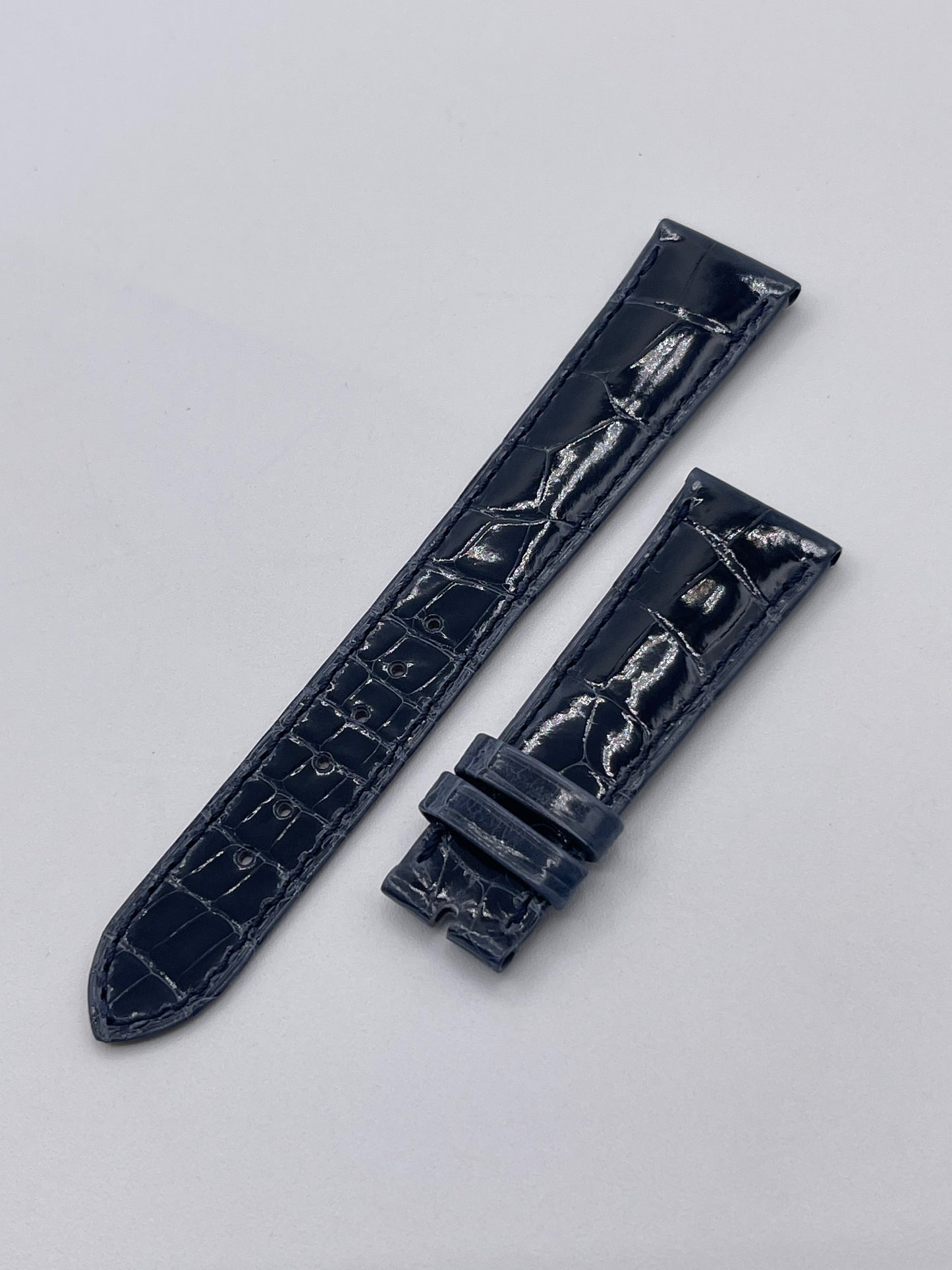 Patek Philippe cinturino alligatore blu blue alligator strap 20/16mm