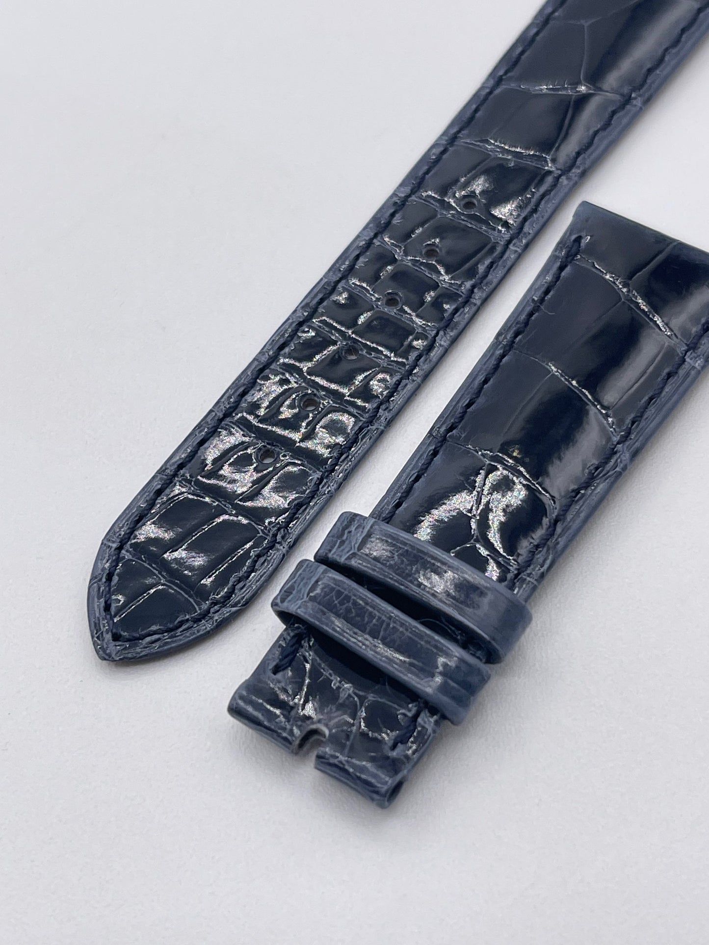 Patek Philippe cinturino alligatore blu blue alligator strap 20/16mm
