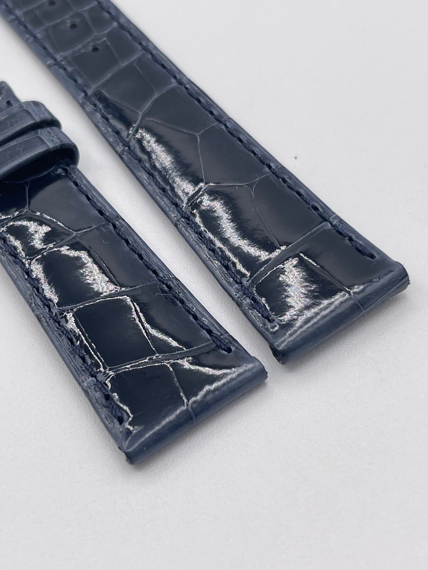 Patek Philippe cinturino alligatore blu blue alligator strap 20/16mm