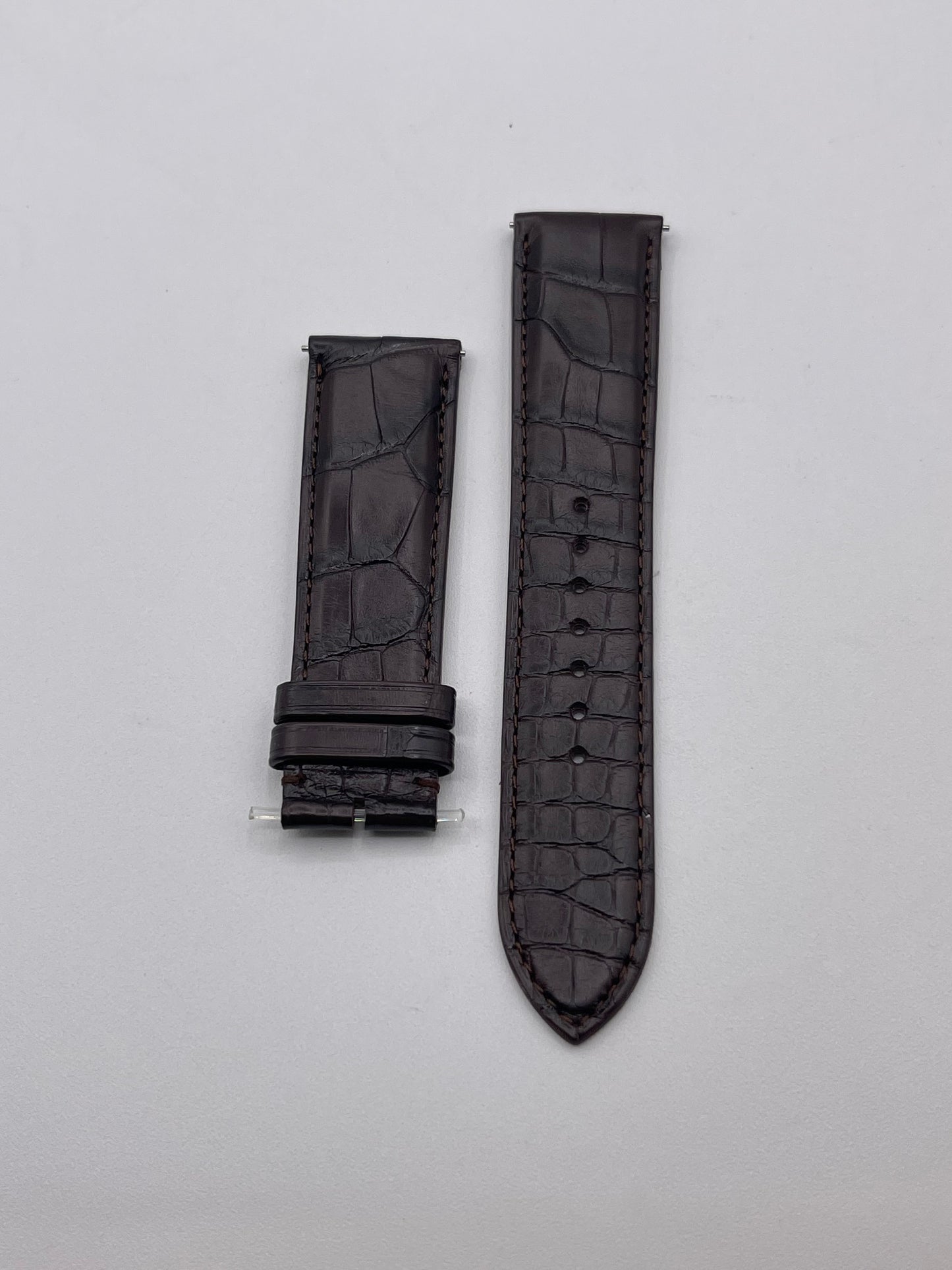 Jaeger Le-Coultre Reverso cinturino watch strap alligatore marrone brown 22/20mm