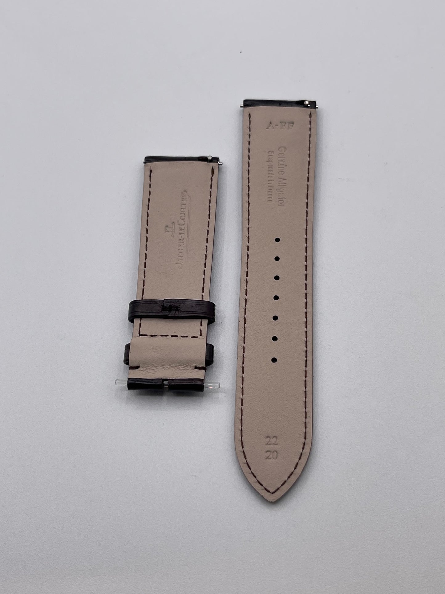 Jaeger Le-Coultre Reverso cinturino watch strap alligatore marrone brown 22/20mm