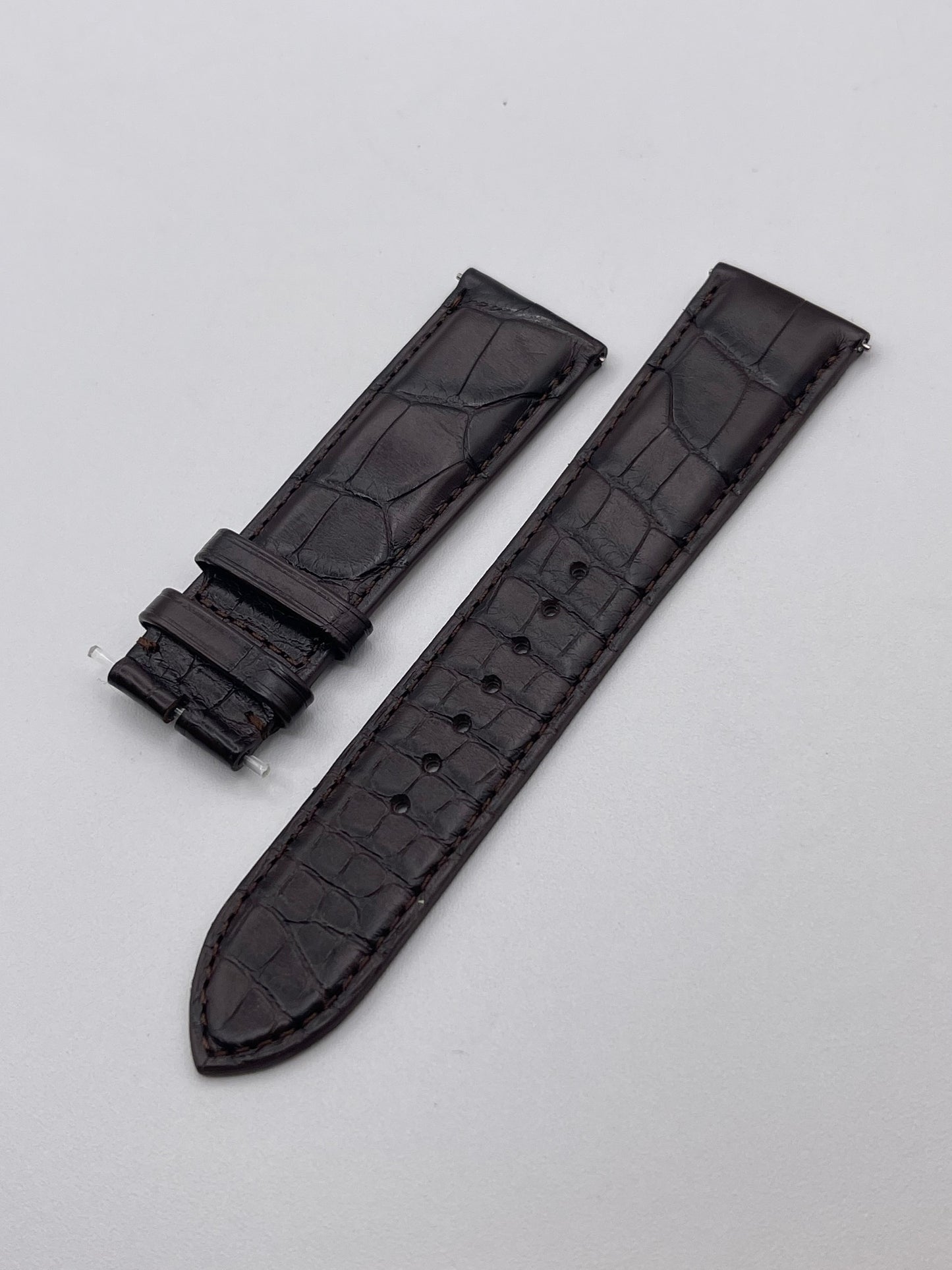 Jaeger Le-Coultre Reverso cinturino watch strap alligatore marrone brown 22/20mm