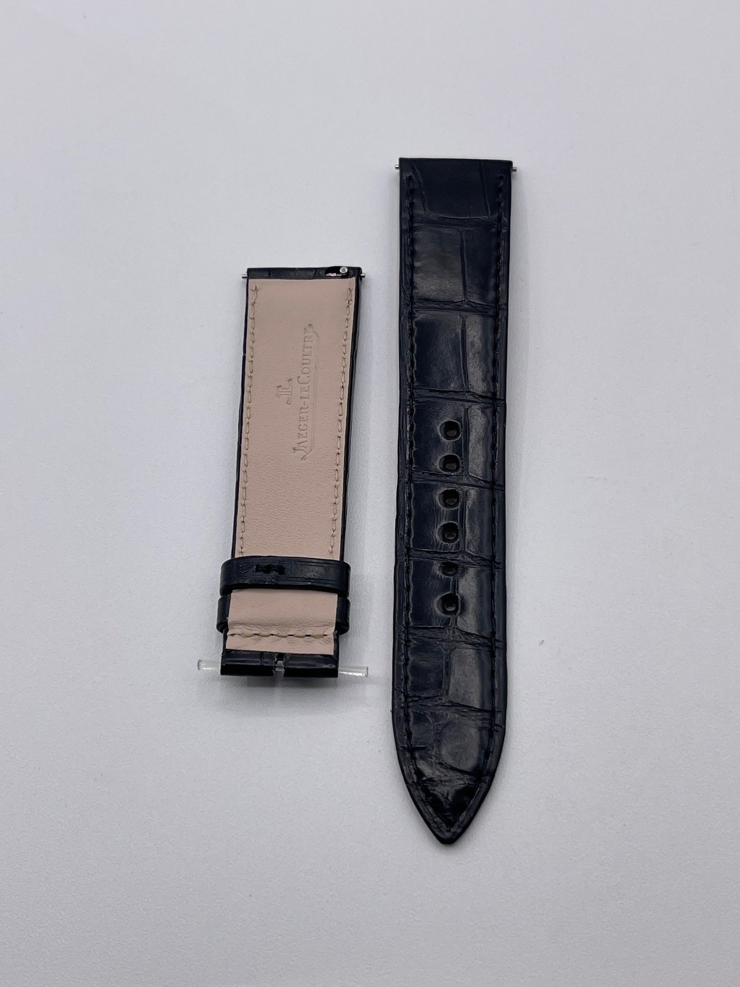 Jaeger Le-Coultre Reverso cinturino watch strap alligatore nero black 20/18mm