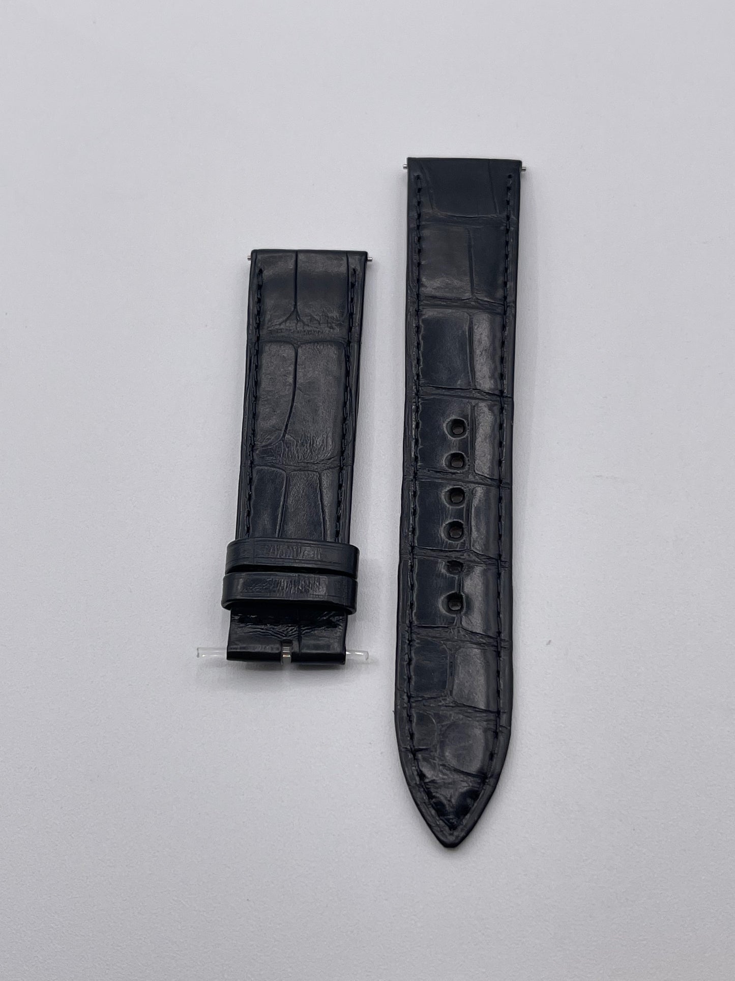 Jaeger Le-Coultre Reverso cinturino watch strap alligatore nero black 20/18mm
