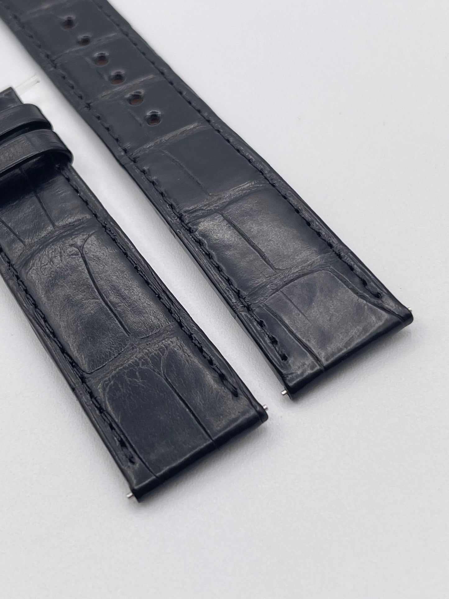 Jaeger Le-Coultre Reverso cinturino watch strap alligatore nero black 20/18mm