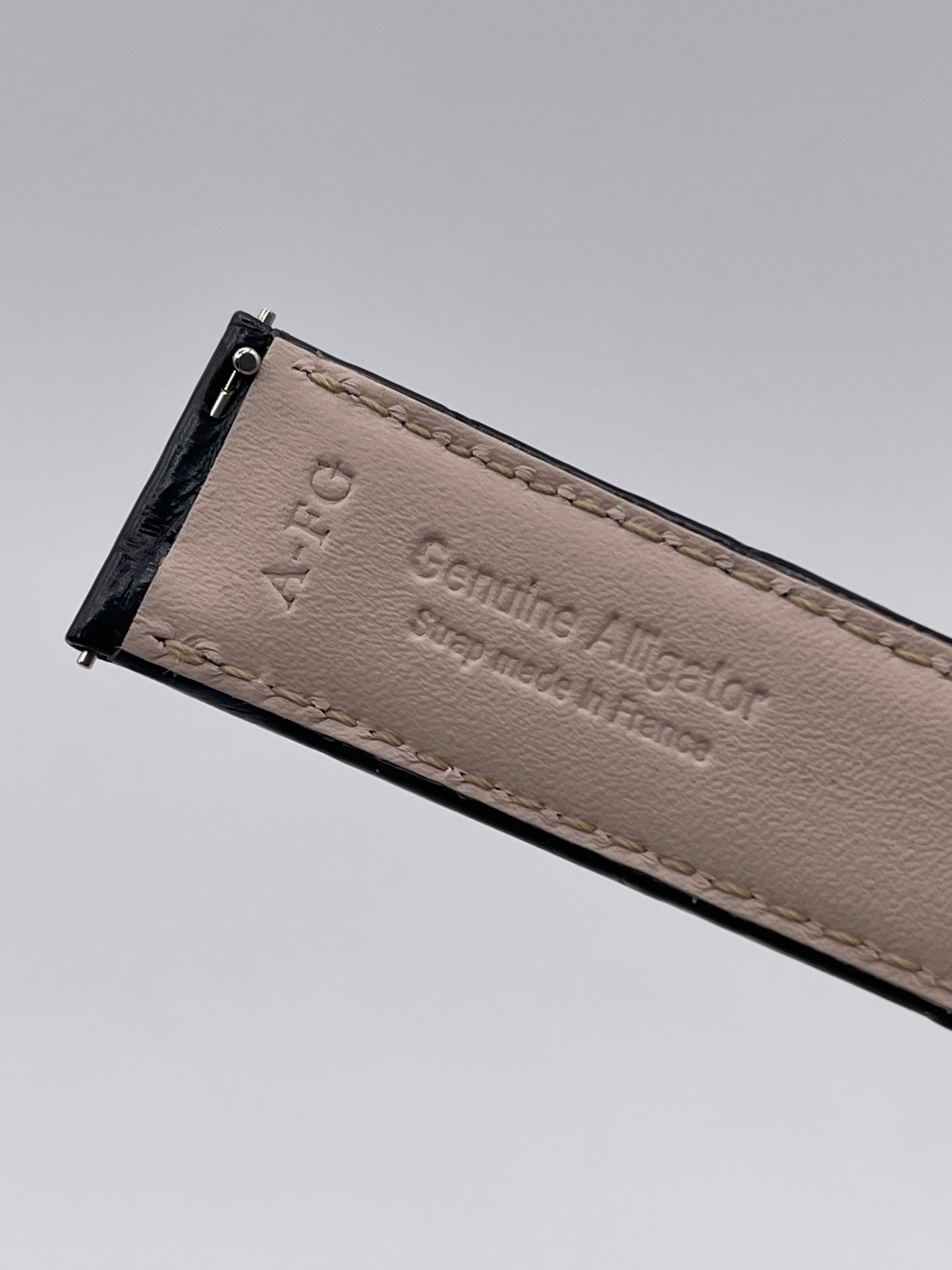 Jaeger Le-Coultre Reverso cinturino watch strap alligatore nero black 20/18mm