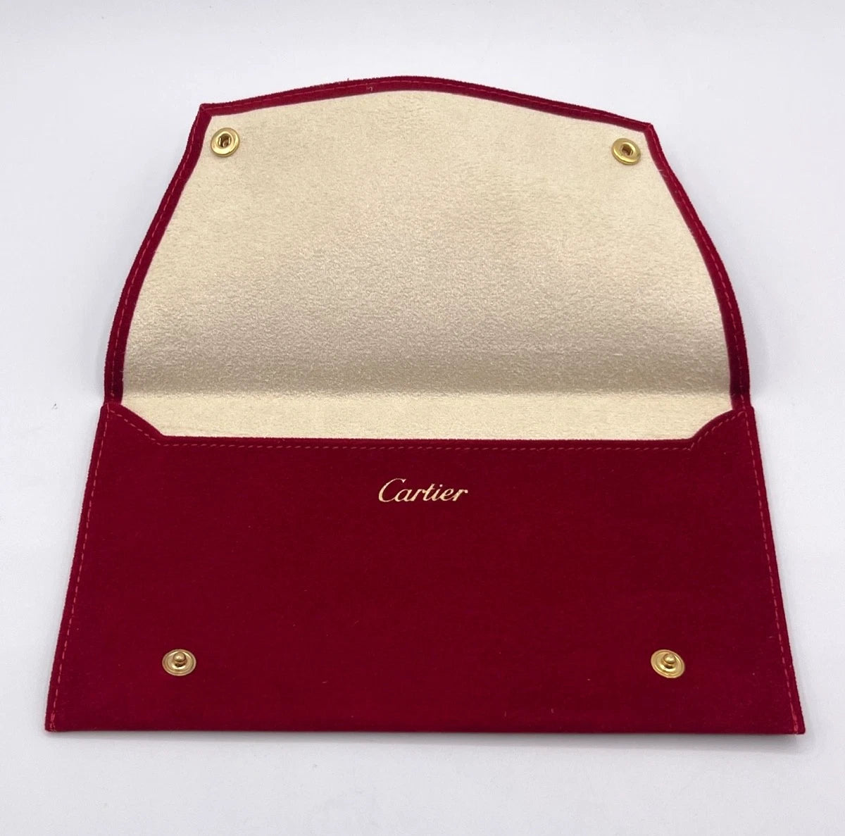 Cartier pochette da viaggio travel box porta occhiali/cinturino velluto