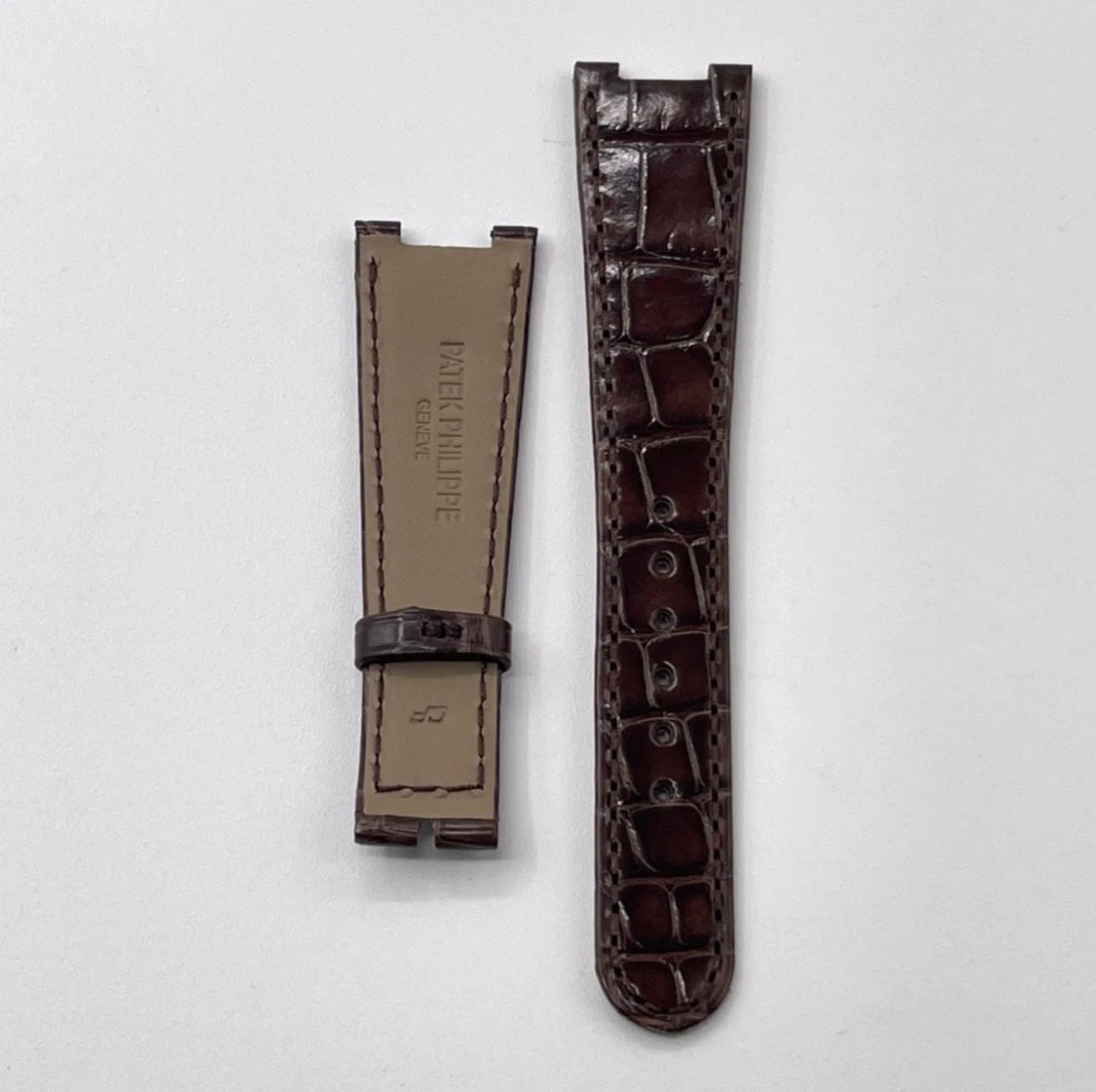 Patek Philippe Golden Ellipse cinturino alligatore brown alligator strap 21/15mm