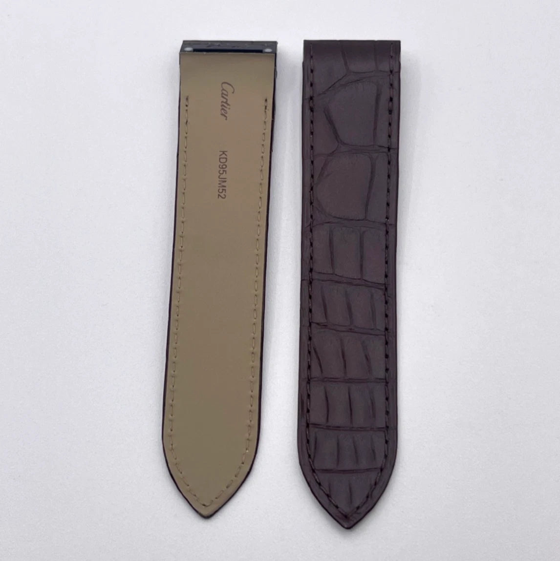 Cartier Santos 100GM cinturino alligatore marrone brown KD95JM52 23/21mm
