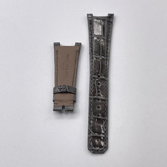 Patek Philippe Nautilus lady grey alligator strap 21/14mm