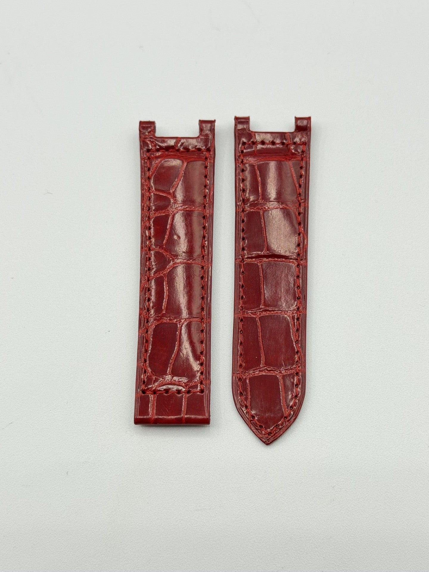 Cartier Pasha cinturino orologio pelle alligatore rosso KD22CR04 20/18mm