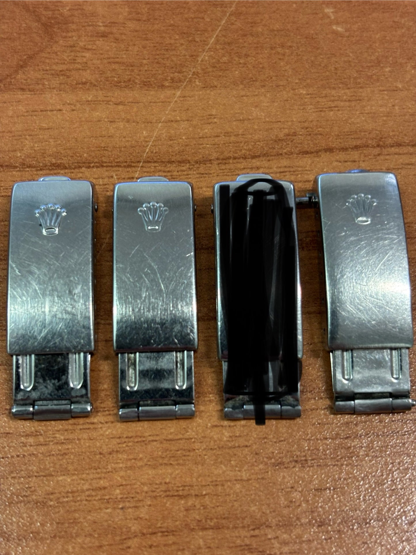 Rolex set of three lady clasp + one not complete closure