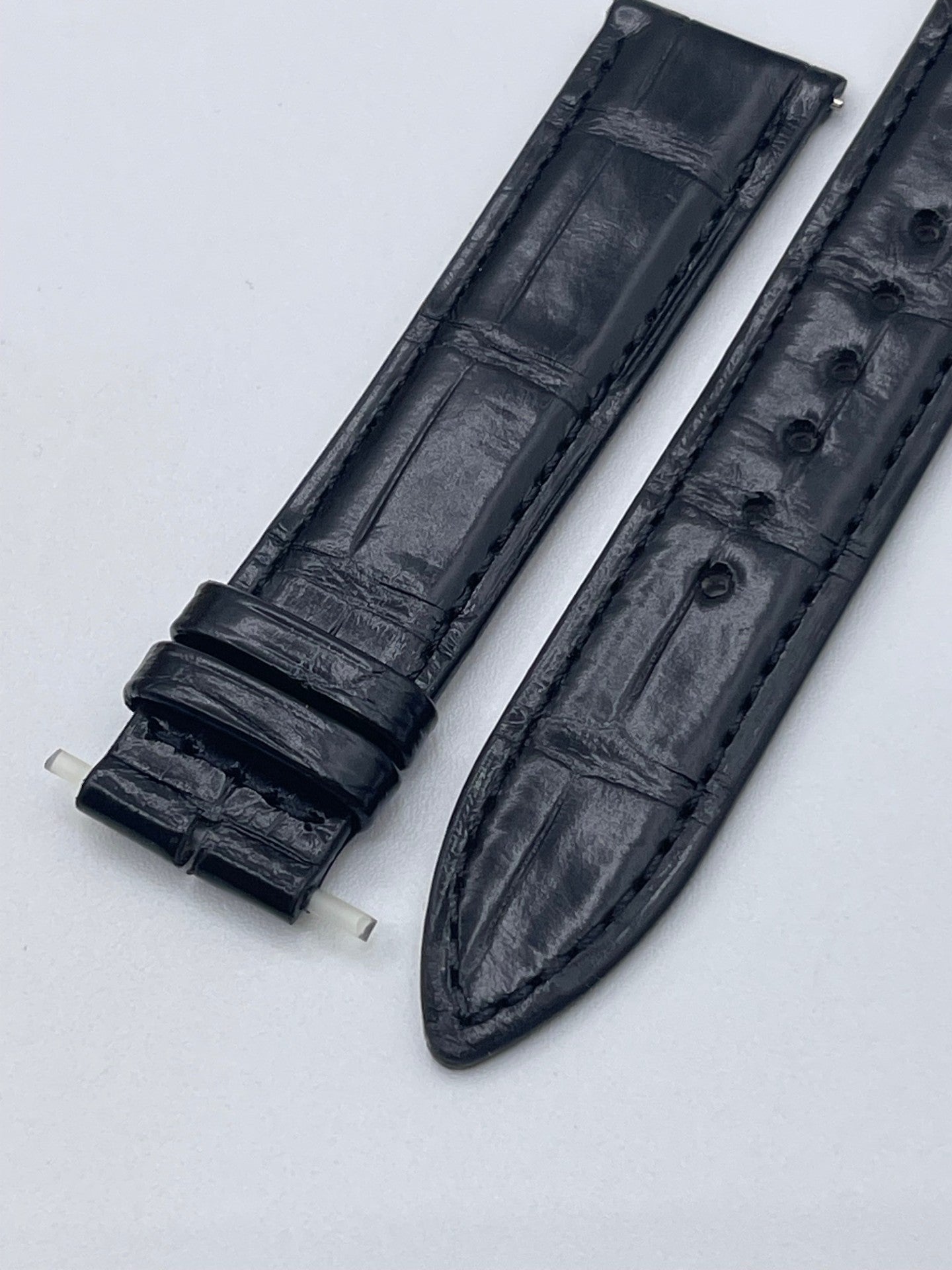 Jaeger Le-Coultre Master Ultra Thin 36 watch strap alligatore nero black 17/16mm