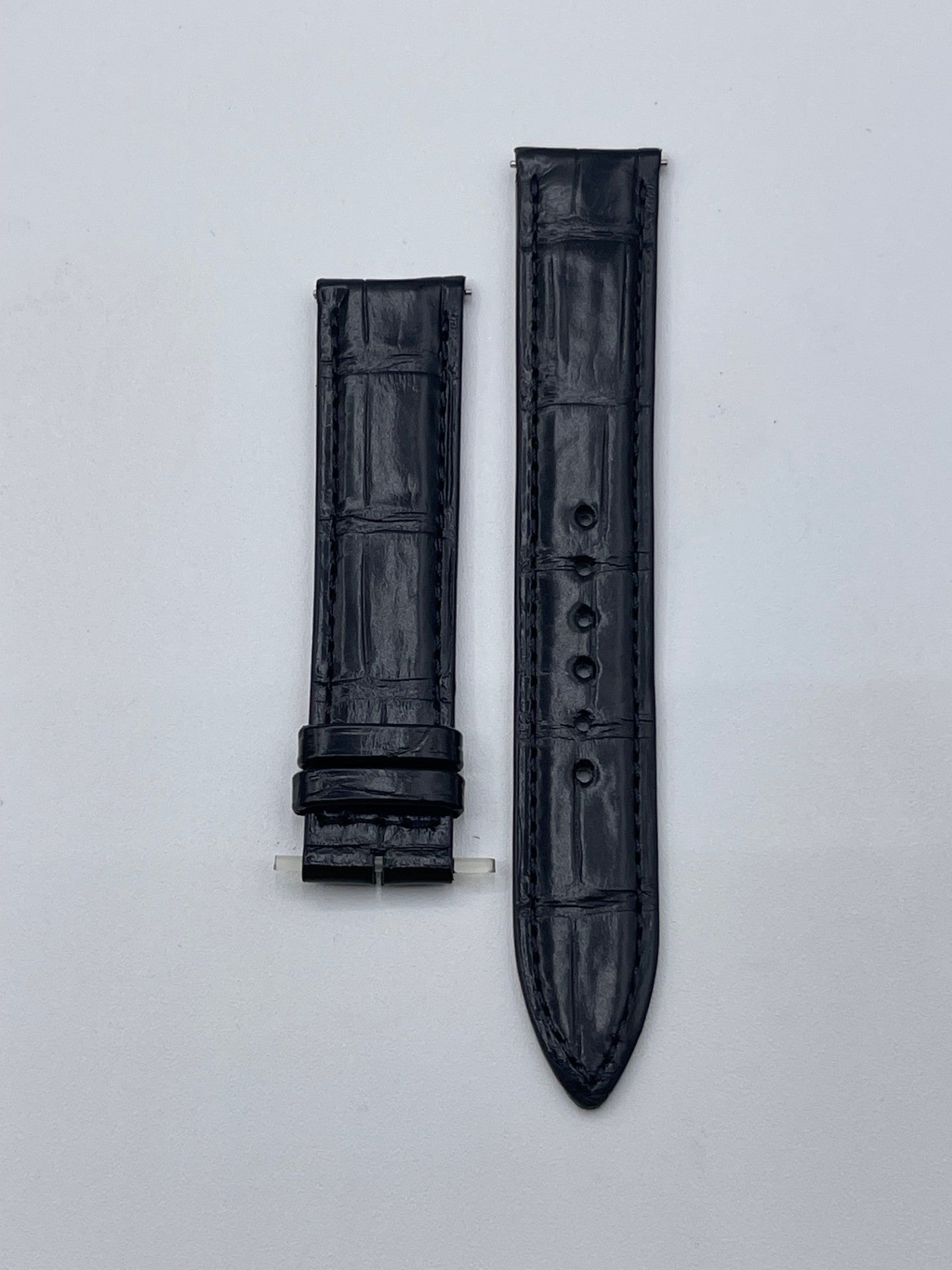 Jaeger Le-Coultre Master Ultra Thin 36 watch strap alligatore nero black 17/16mm