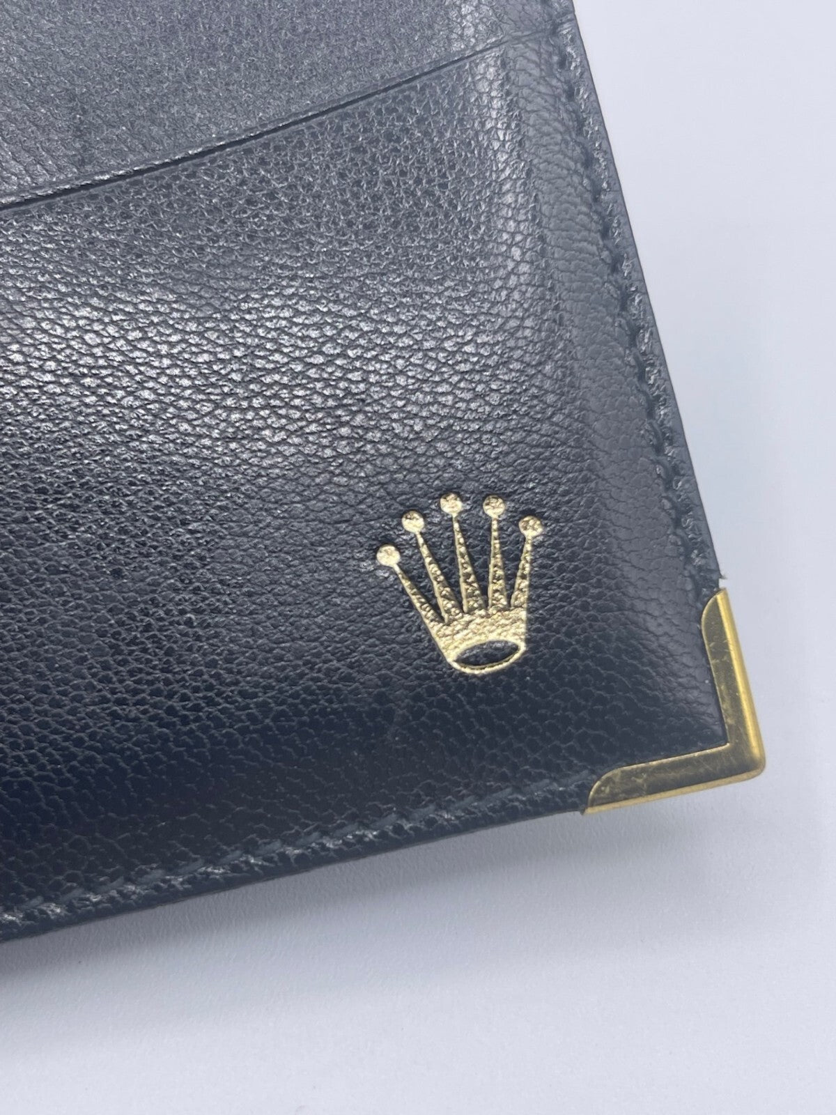 Rolex porta garanzia guarantee holder pelle nero black ref. 101.20.34 vintage