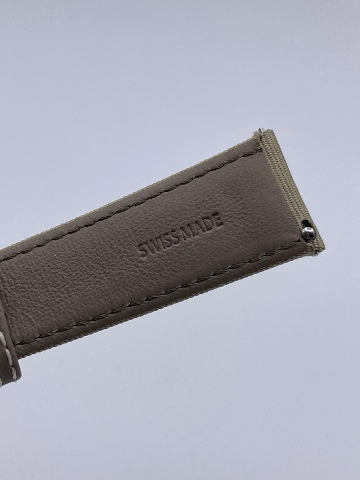 Baume & Mercier Clifton cinturino orologio watch strap tessuto fabric 21/18mm