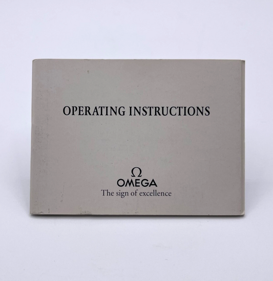 Omega libretto booklet "operating instructions" 1993