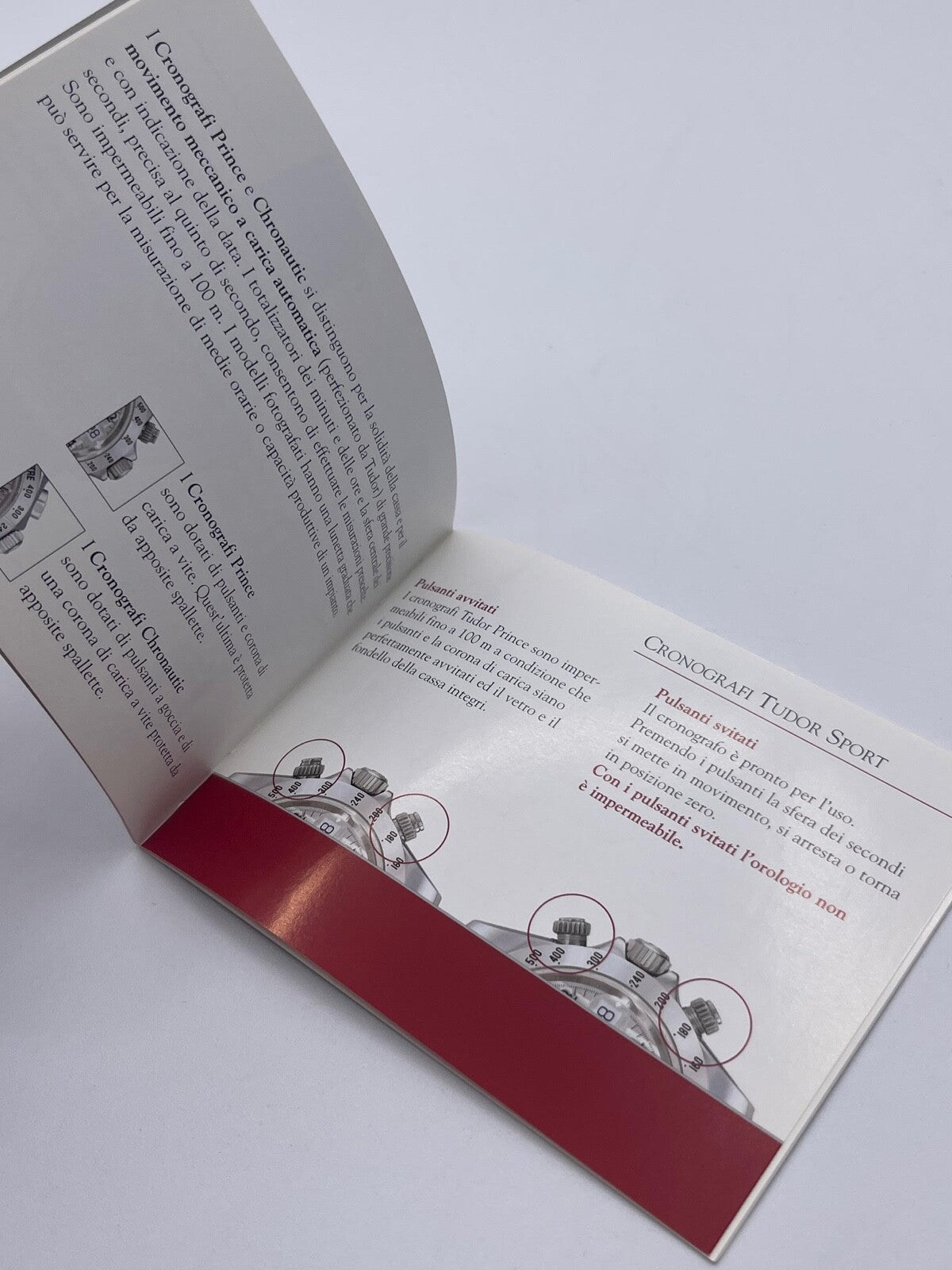 Tudor Prince Hydronaut Monarch libretto orologio italiano ( 2002 - 2006 )