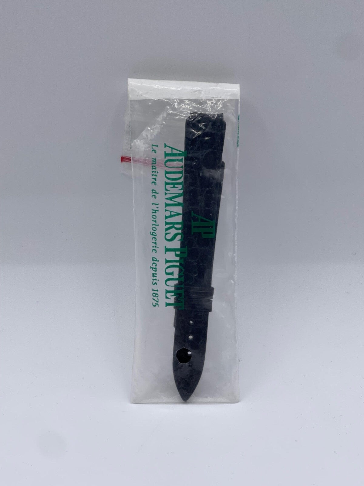 Audemars Piguet cinturino watch strap pelle coccodrillo nero 12/12mm